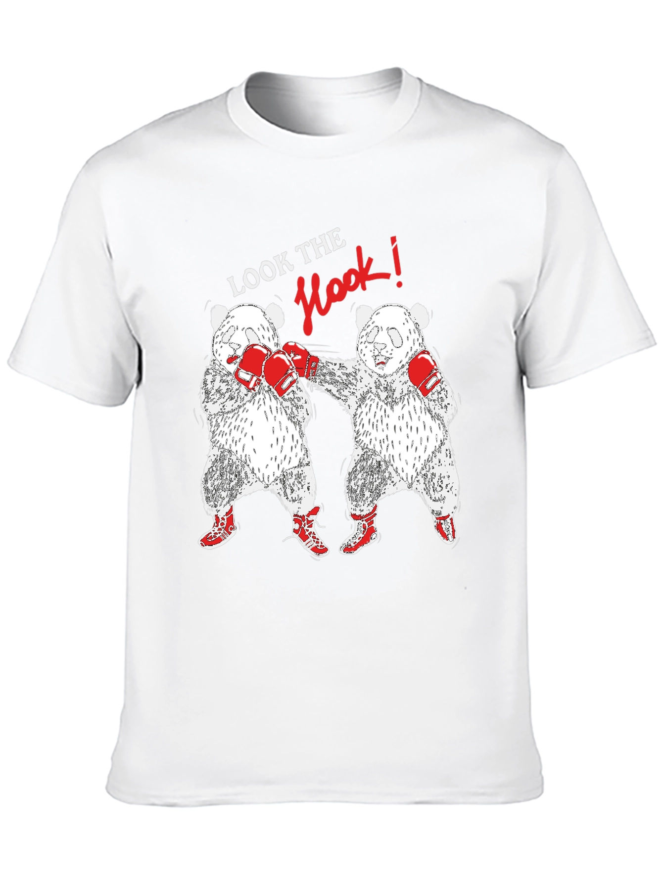 Black Panda Boxing T-Shirt: Look The Hook! view 10