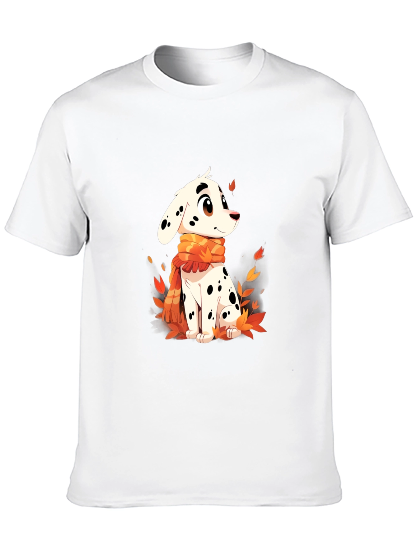 Black Dalmatian Puppy T-Shirt - Cute Cartoon Dog view 10