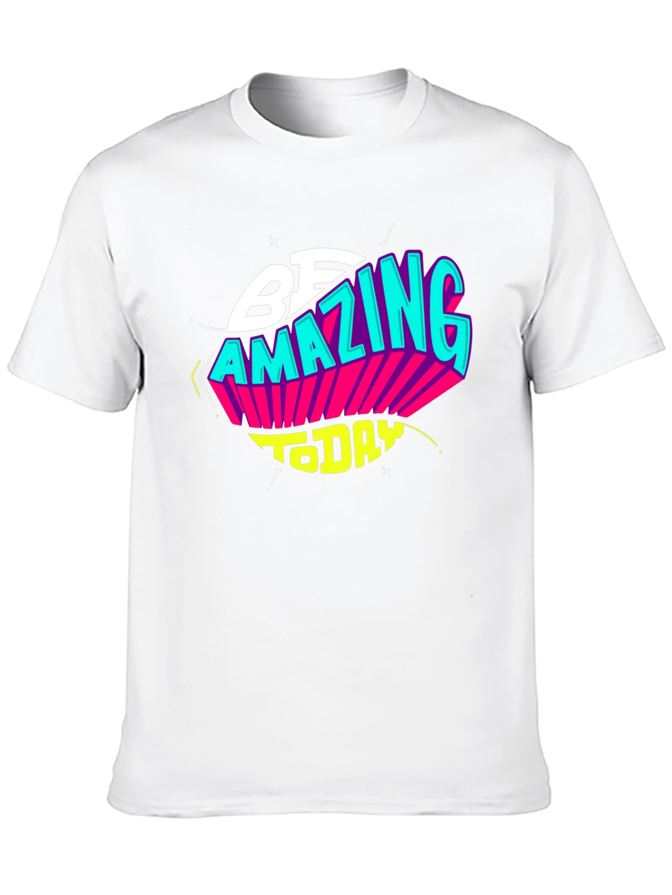 Black Be Amazing Today Black Graphic T-Shirt view 10