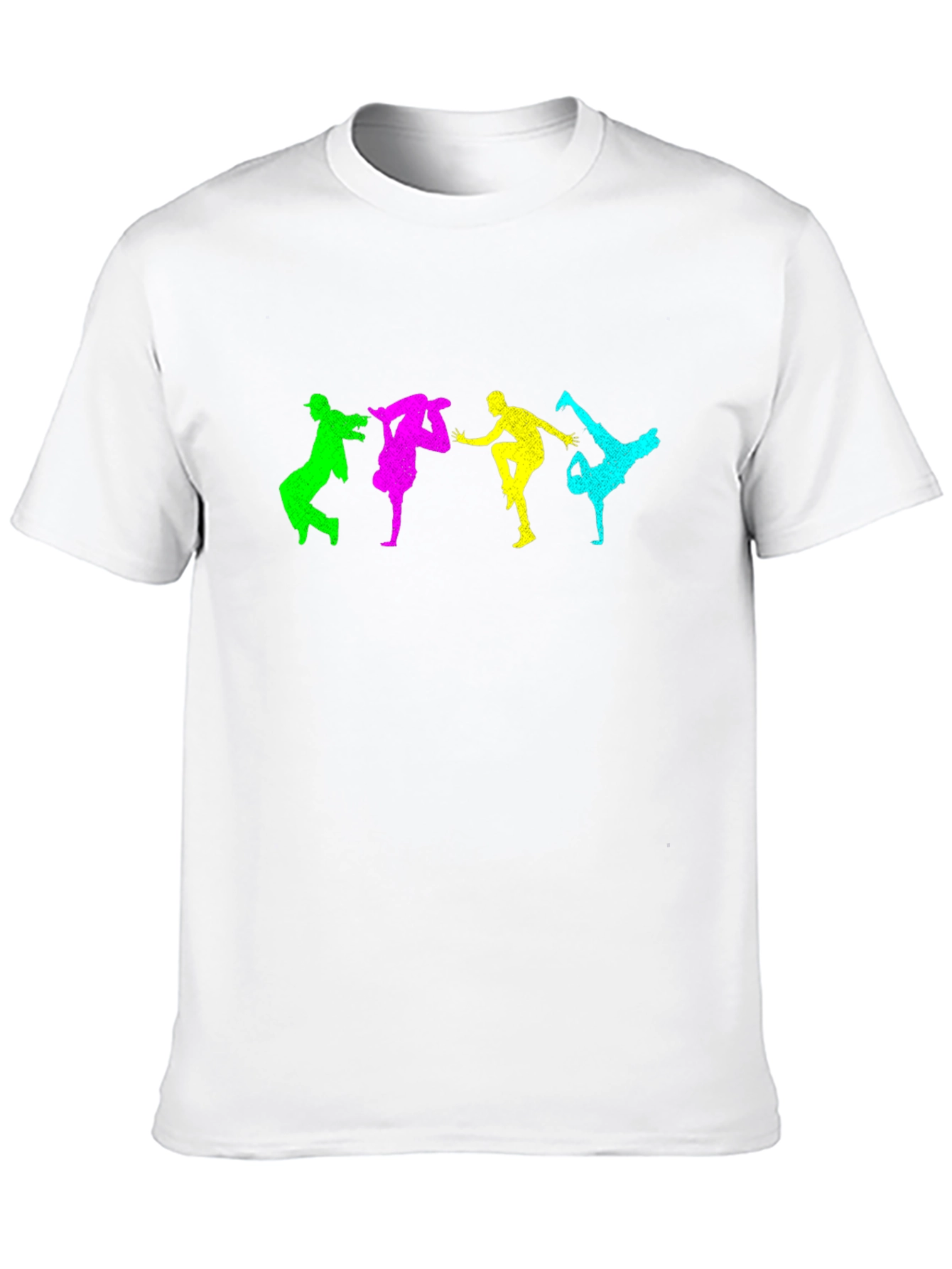 Black Colorful Breakdance Graphic T-Shirt view 10