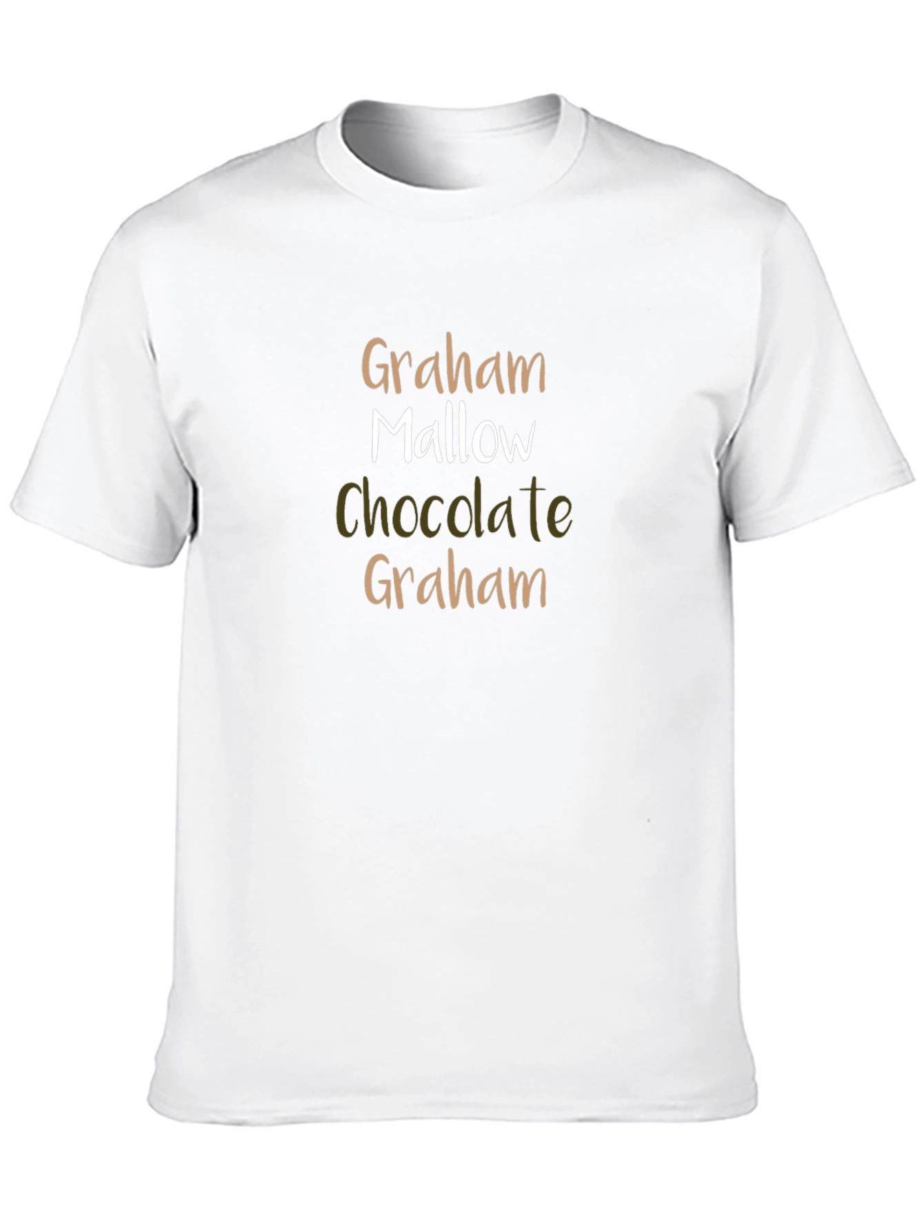 Graham Mallow Chocolate T-Shirt - S'mores Lover Tee - 10