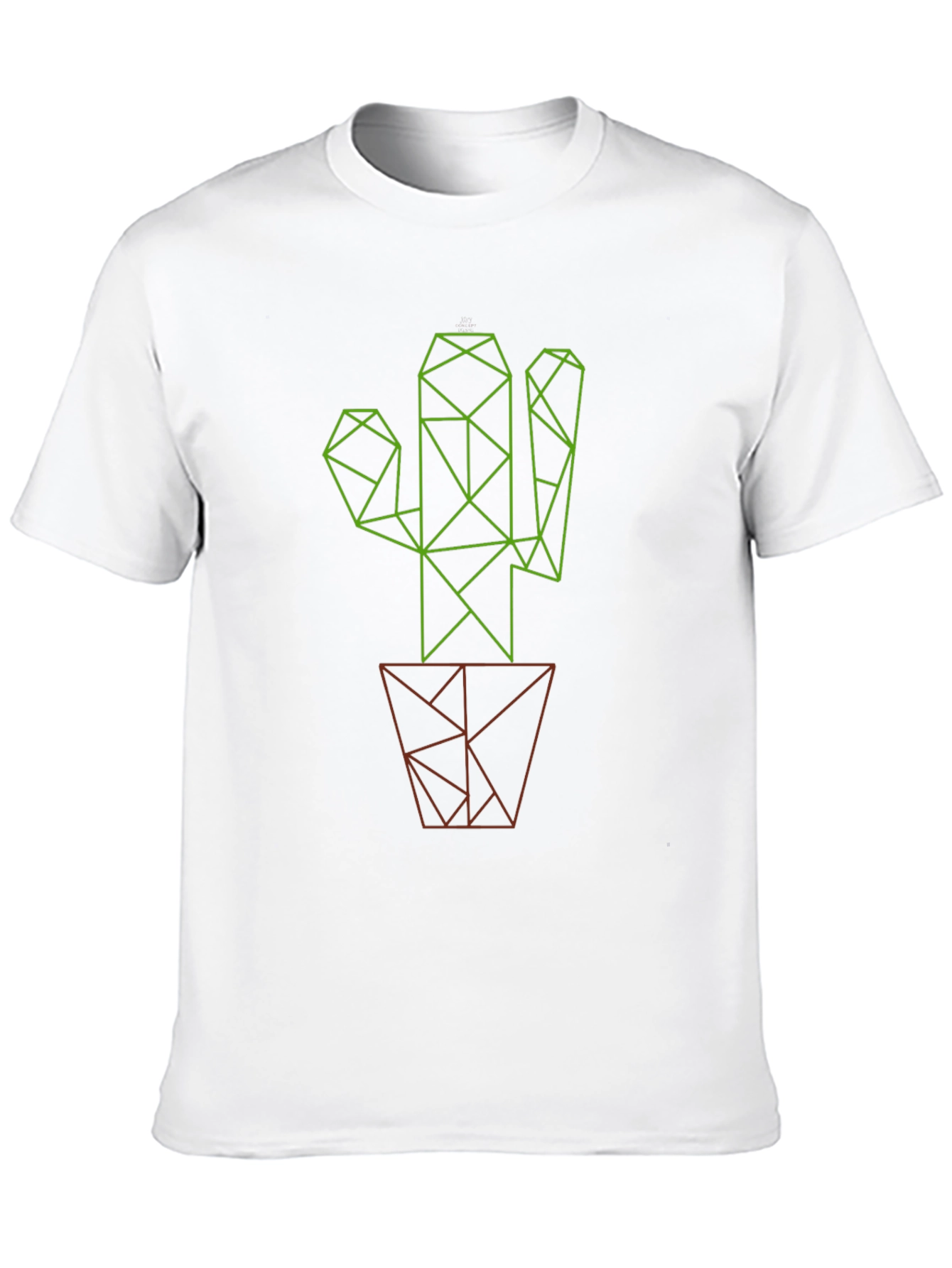 Black Geometric Cactus Graphic Tee view 10
