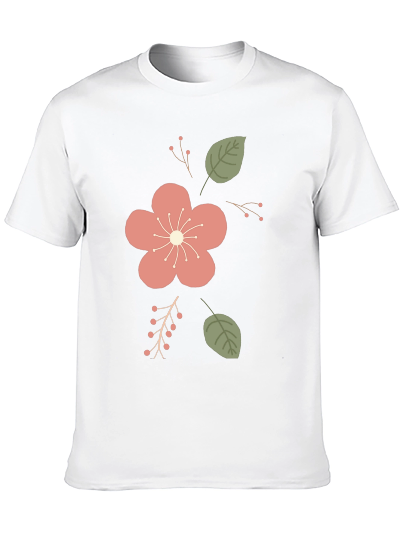 Black Floral Print Crew Neck T-Shirt view 10