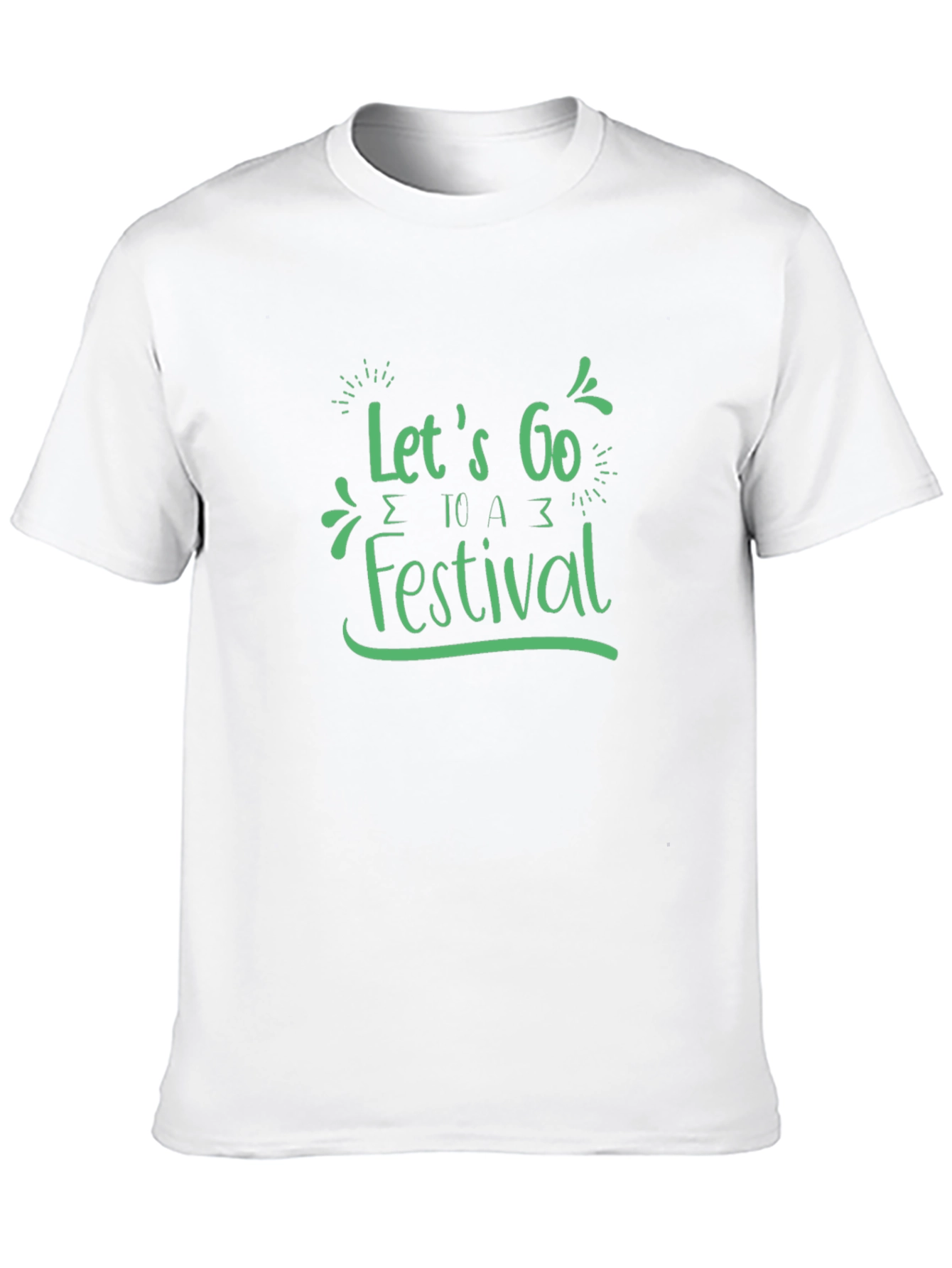 Let's Go to a Festival Black Graphic Tee - 10