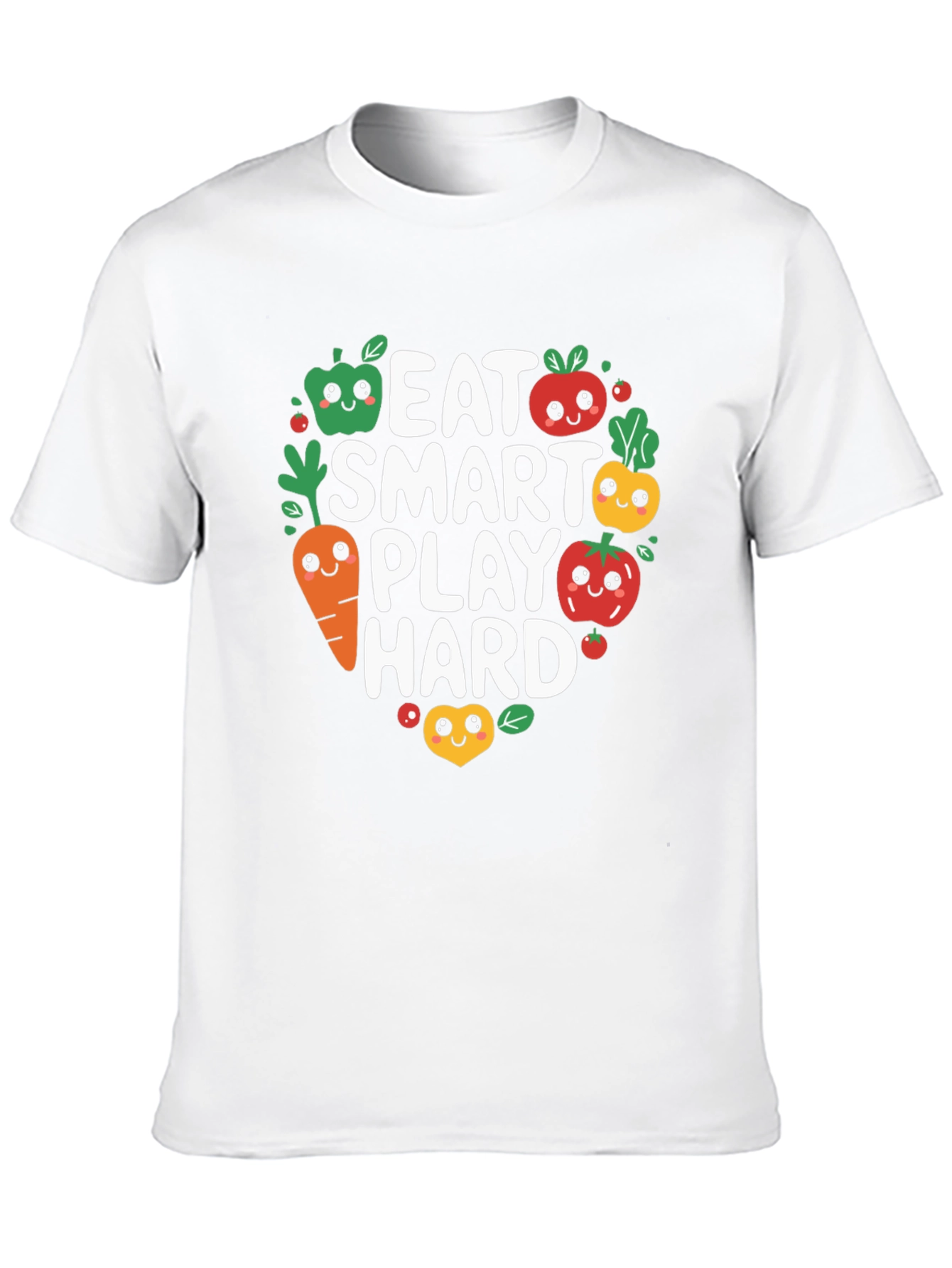 Black Eat Smart Play Hard T-Shirt view 10