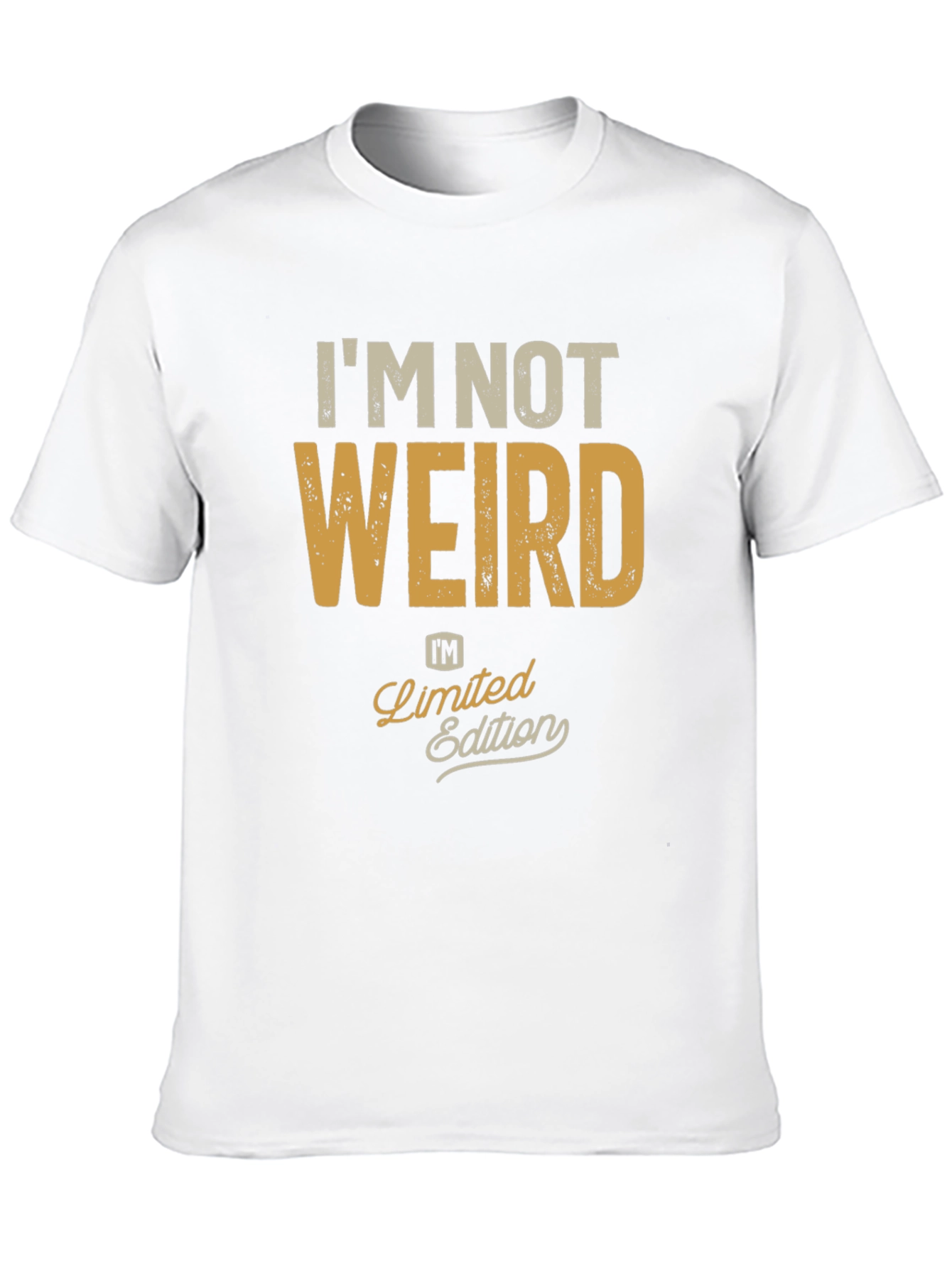 Black I'm Not Weird, Limited Edition Black Graphic T-Shirt view 10