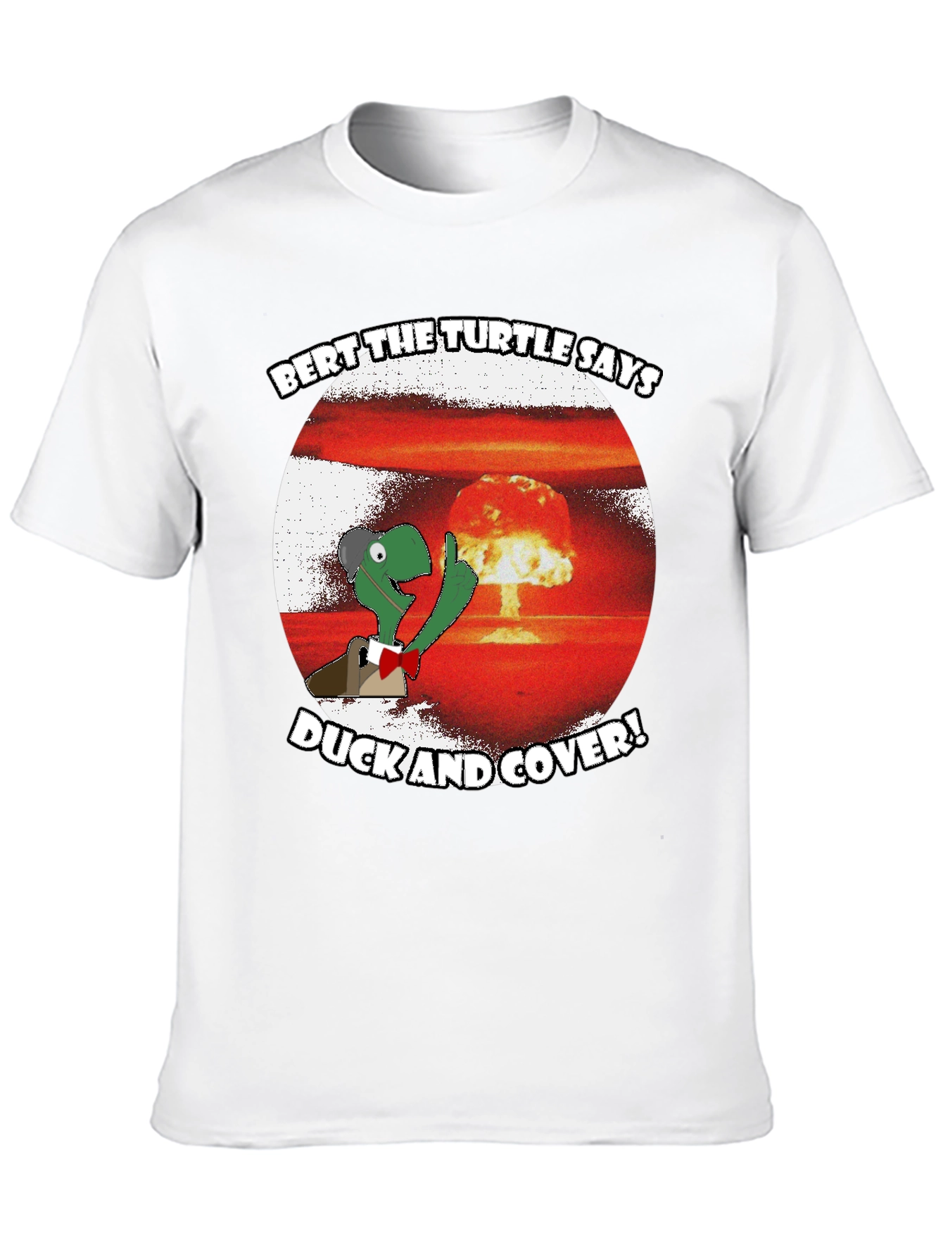 Black Bert the Turtle Duck and Cover Graphic Tee view 10