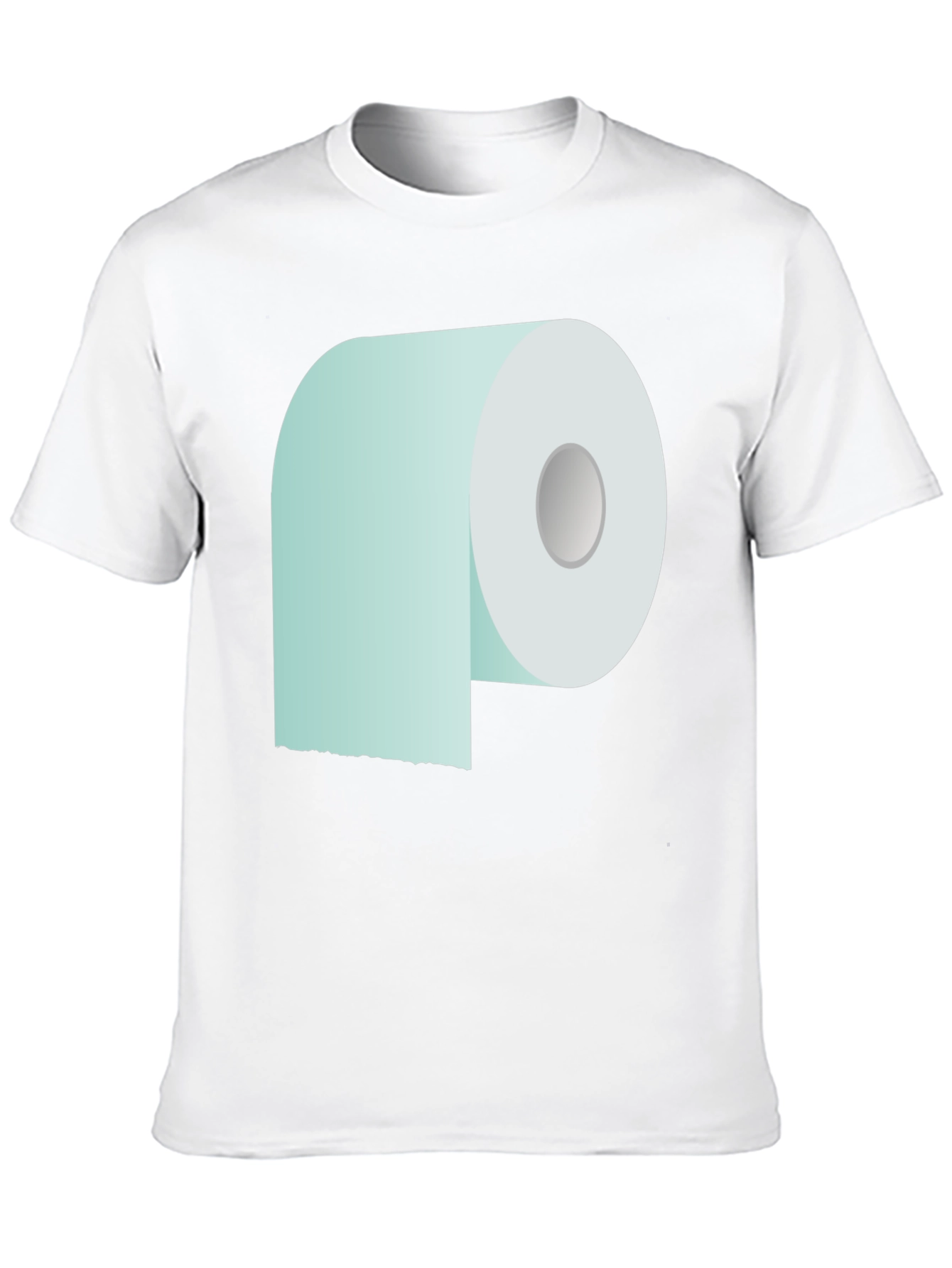 Black Toilet Paper Graphic Tee - Novelty Comfort view 10