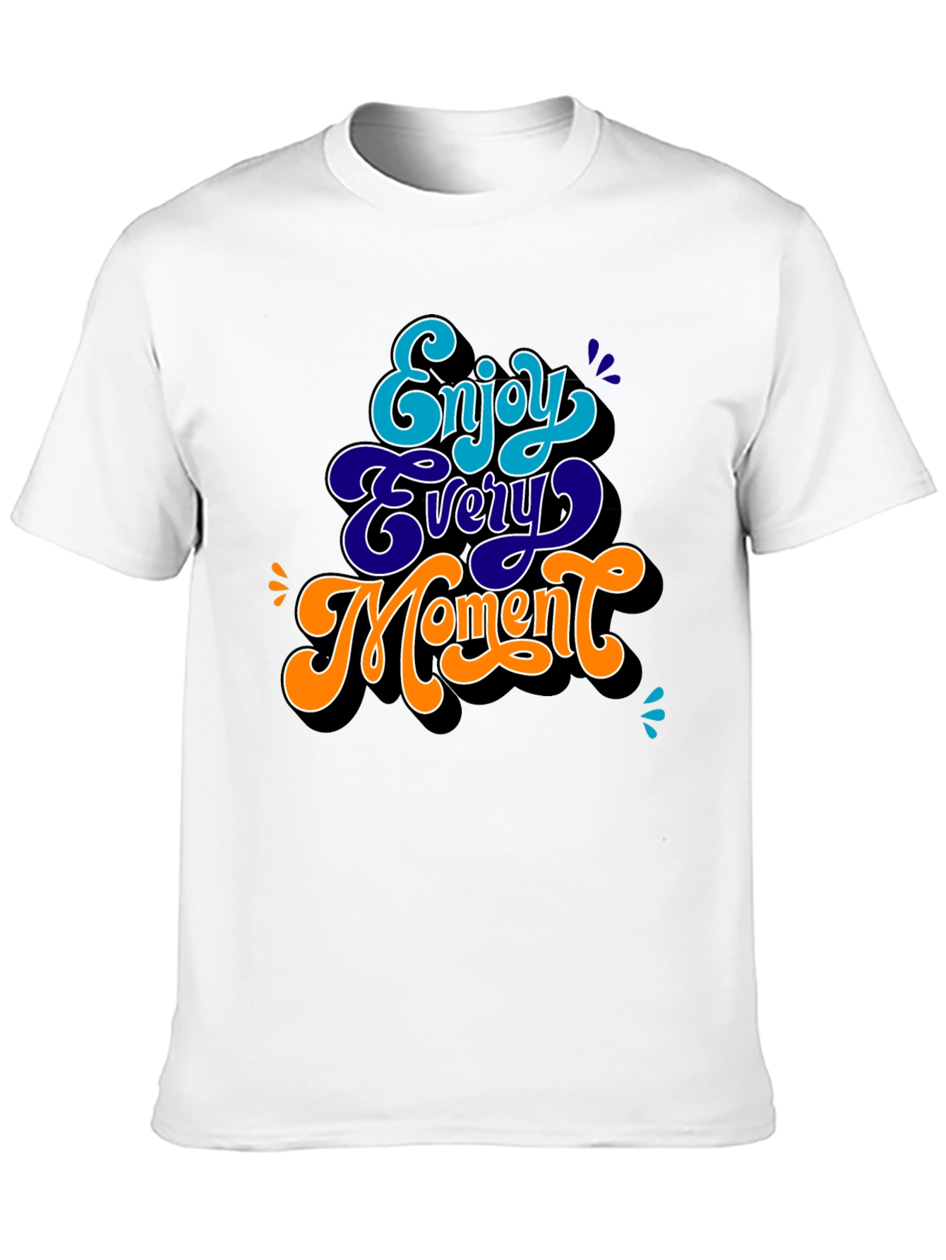 Black Enjoy Every Moment Graphic T-Shirt view 10