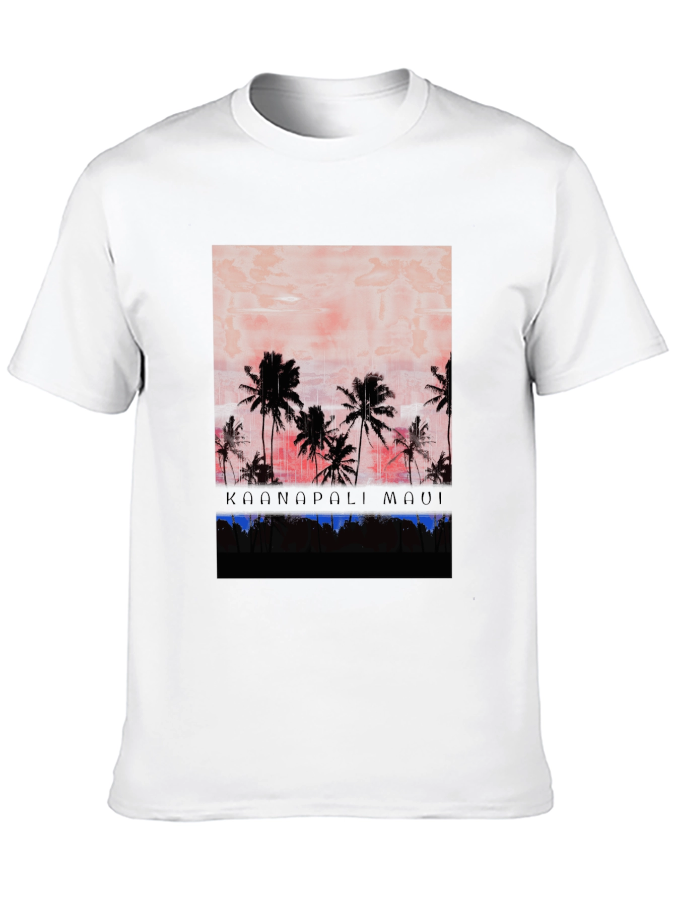 Black Kaanapali Maui Palm Tree Graphic Tee view 10