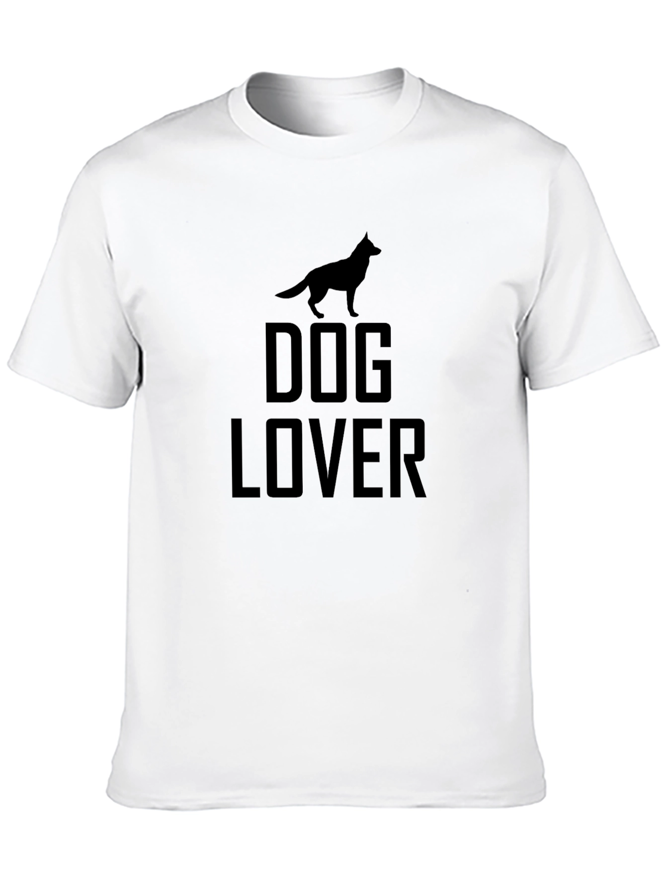 Black Dog Lover T-Shirt - Black Graphic Tee view 10