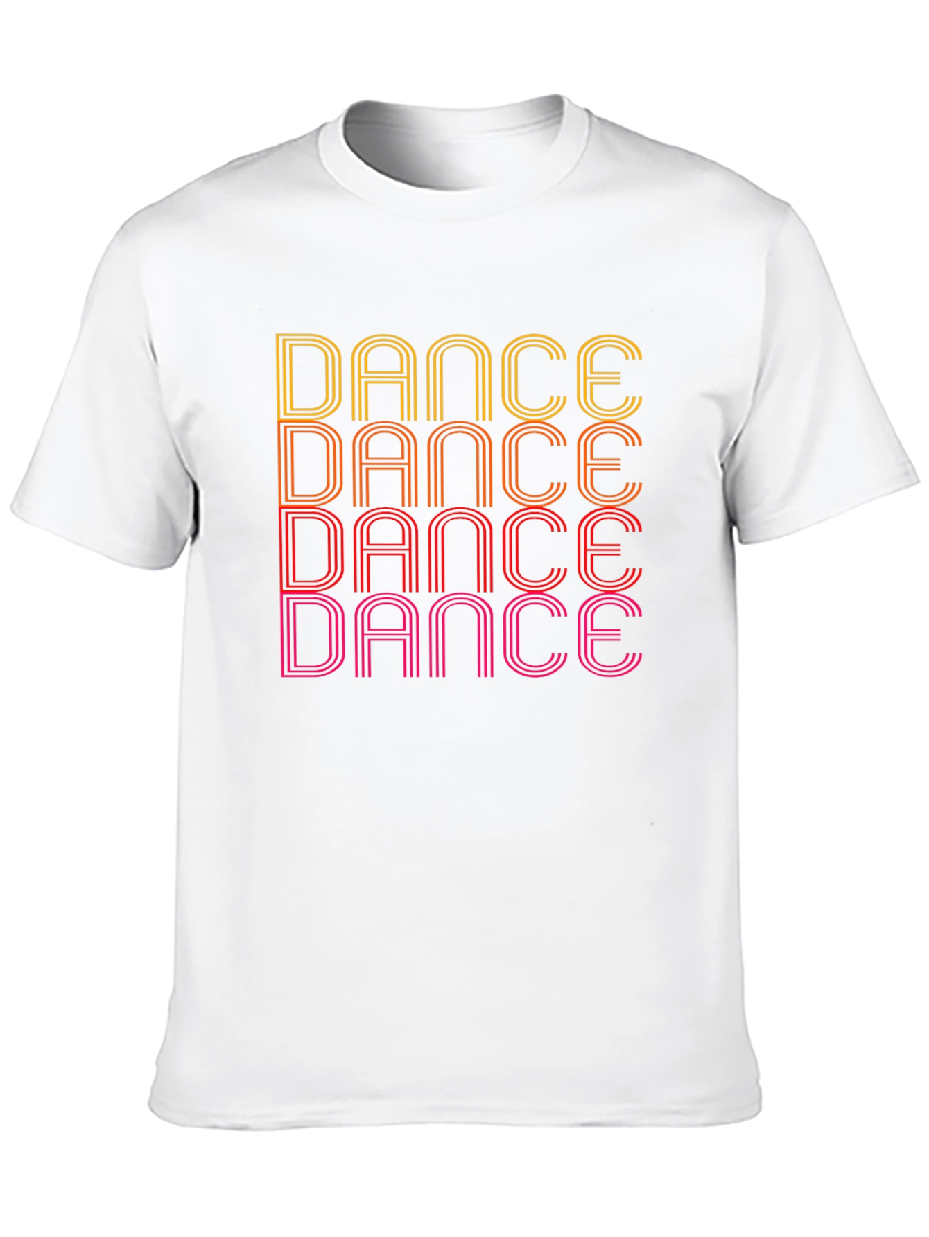 Black Retro Dance Graphic Tee - Black Cotton T-Shirt view 10