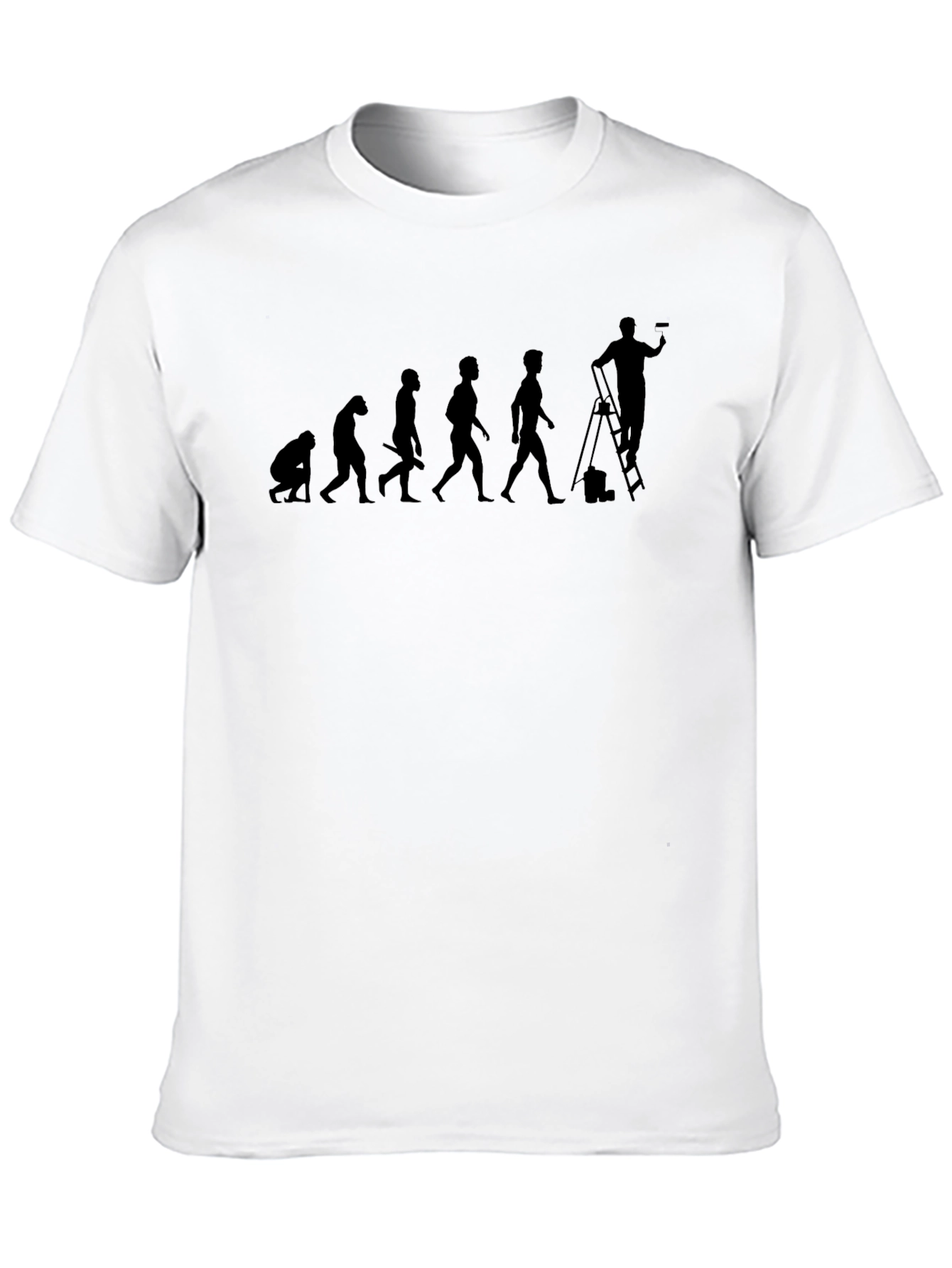 Black Evolution of a Painter T-Shirt view 10