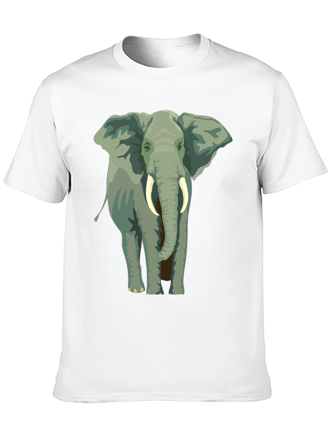 Black Elephant Graphic Print T-Shirt - Black view 10