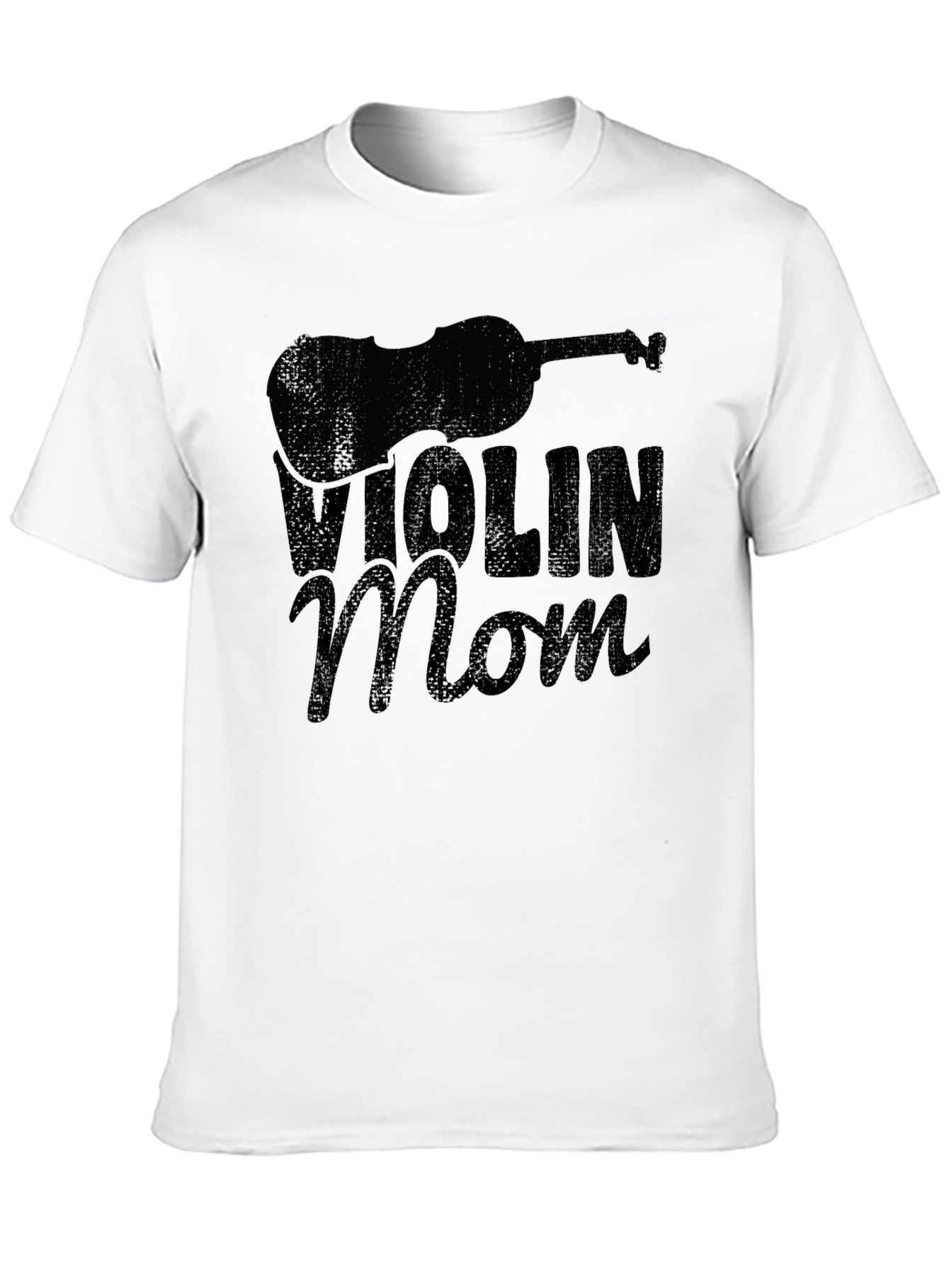 Black Violin Mom T-Shirt - Black view 10