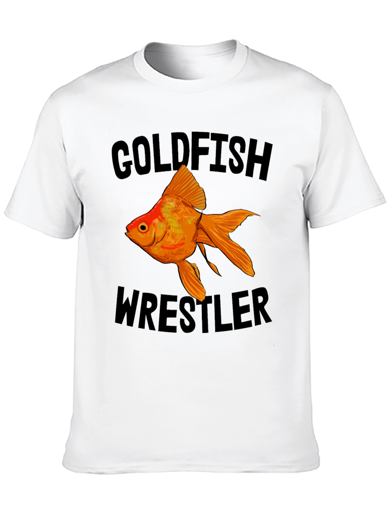 Black Goldfish Wrestler Graphic Tee view 10