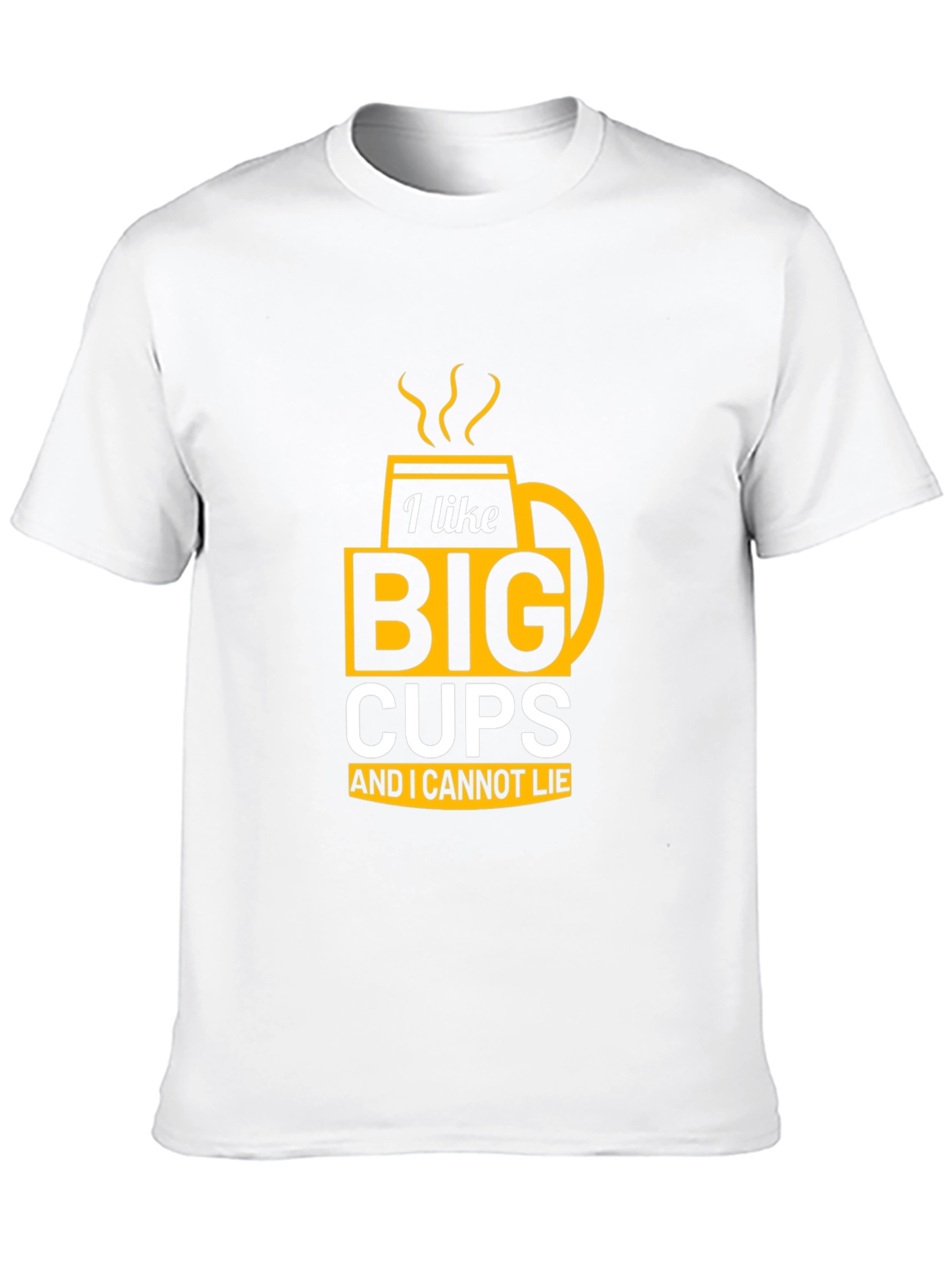 Black I Like Big Cups Graphic Tee - Funny Coffee Lover Shirt view 10