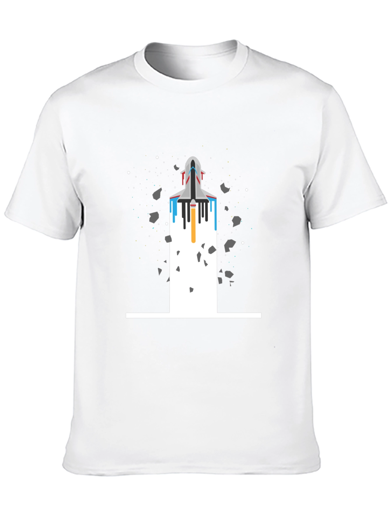 Black Space Shuttle Launch T-Shirt view 10