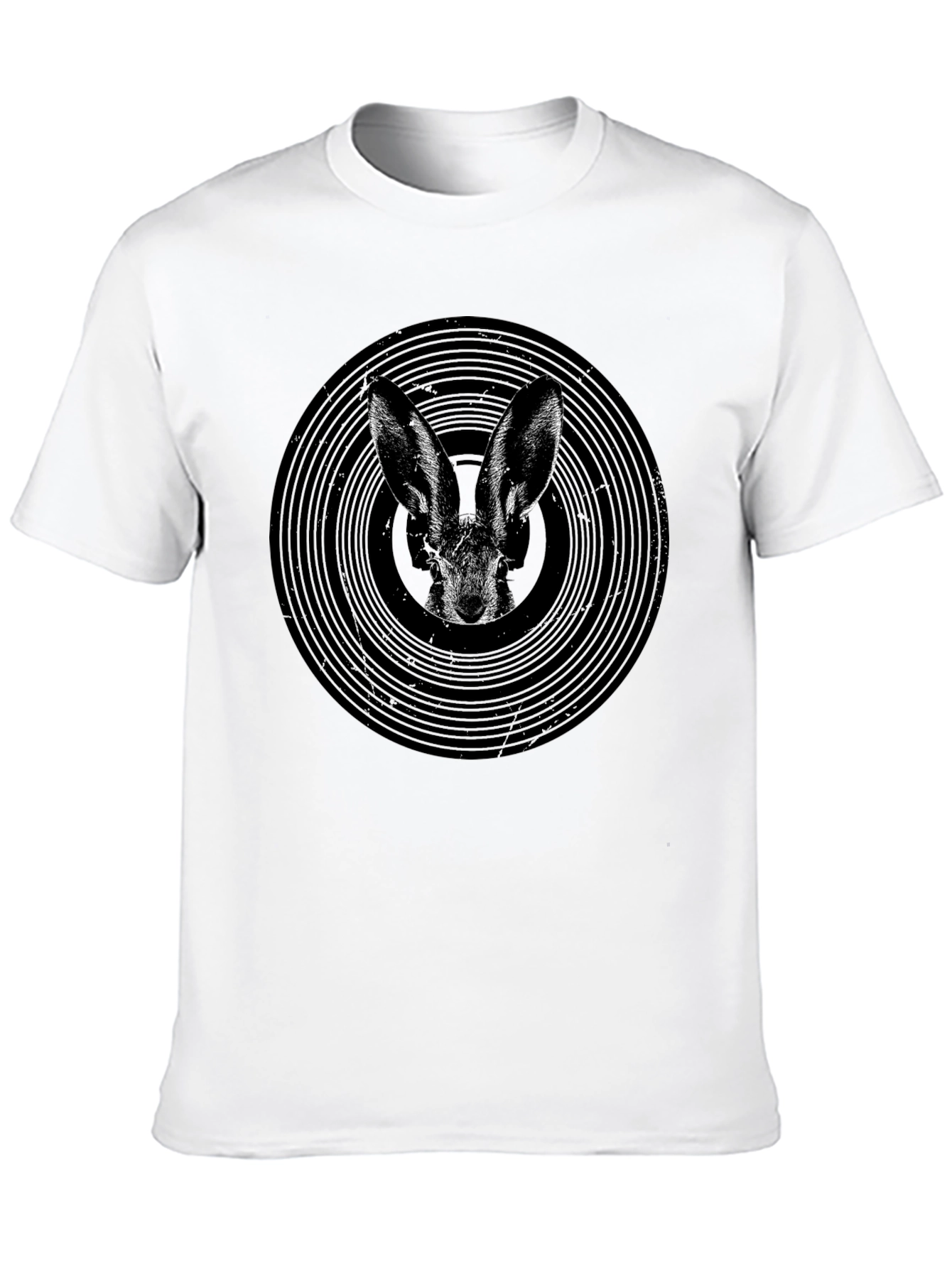 Black Hare Vinyl Graphic T-Shirt - Black view 10