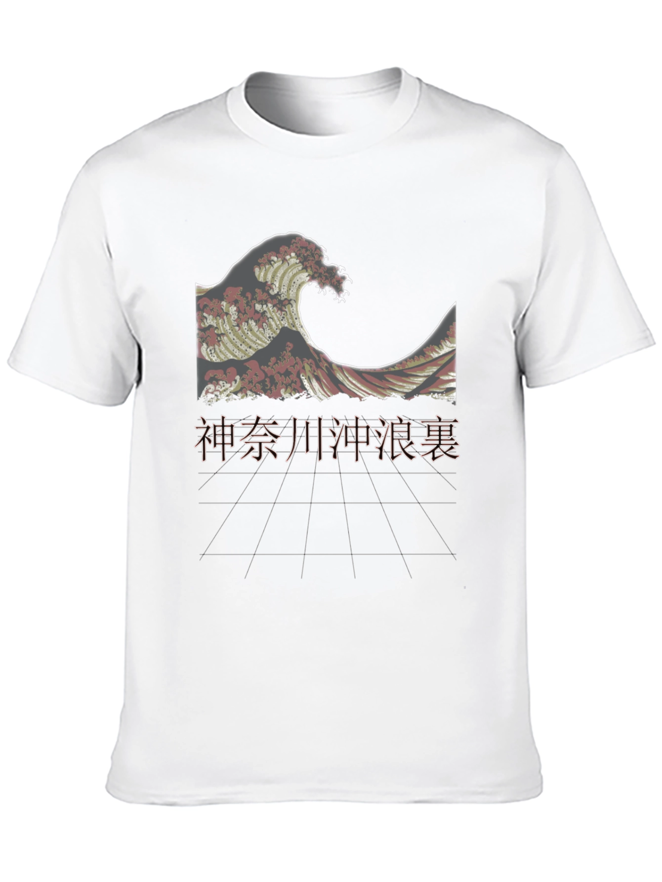 Black Great Wave Kanagawa Black T-Shirt view 10