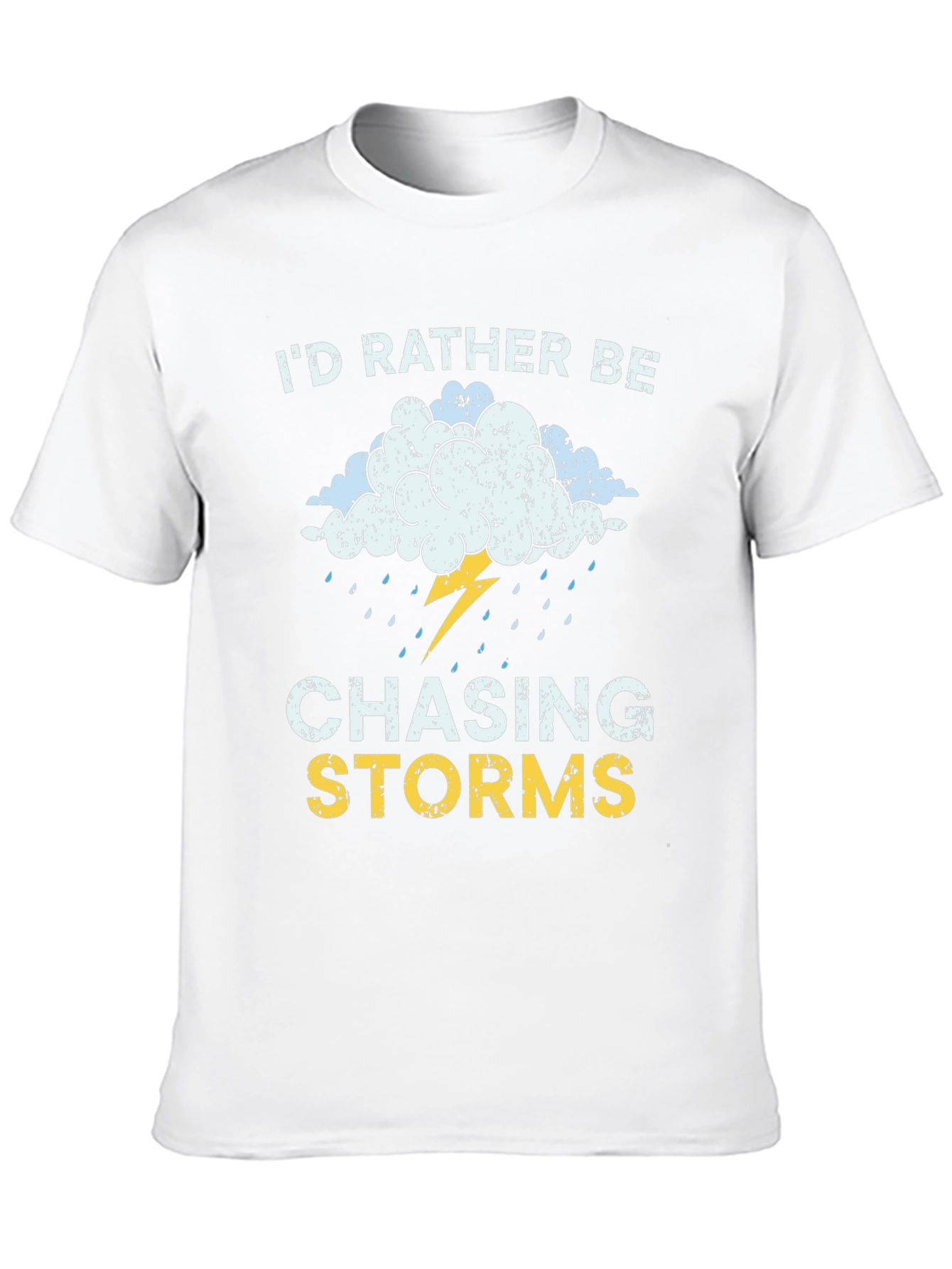 Black Chasing Storms Graphic T-Shirt view 10