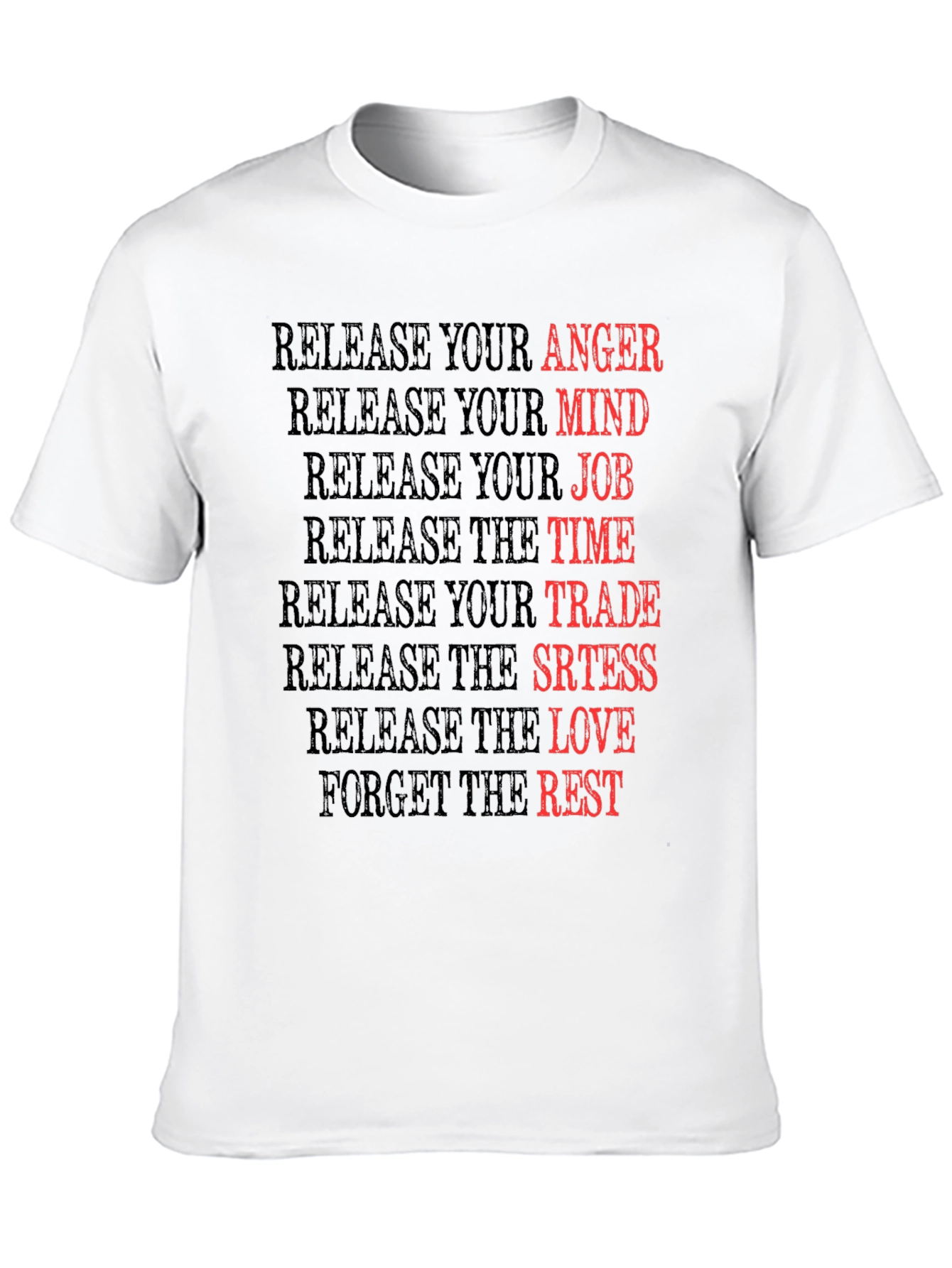 Black Release Your Anger Graphic T-Shirt view 10