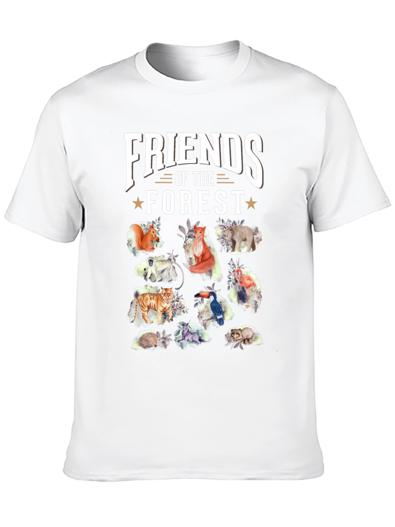 Black Friends of the Forest Black T-Shirt view 10