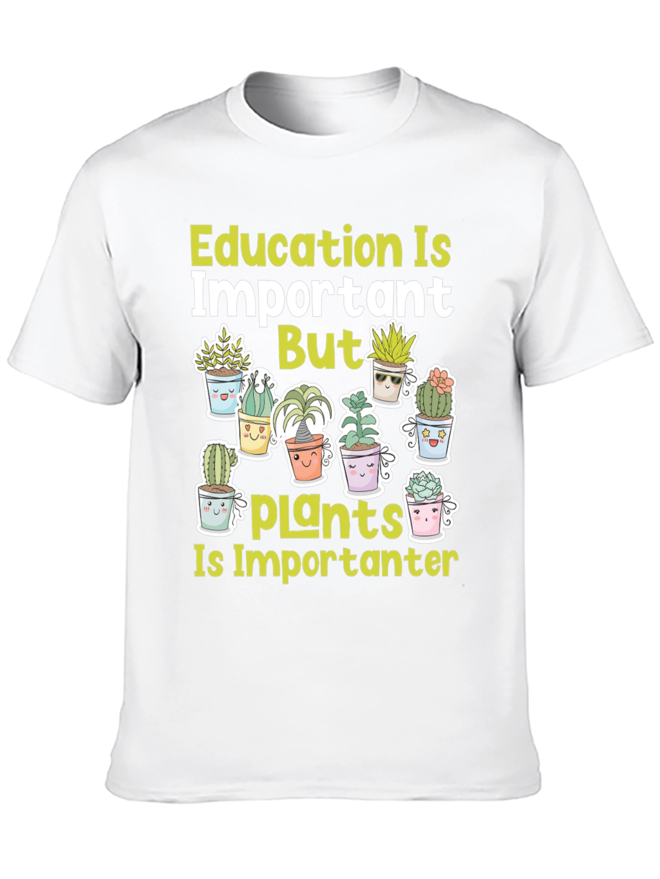 Black Education Important But Plants T-Shirt view 10