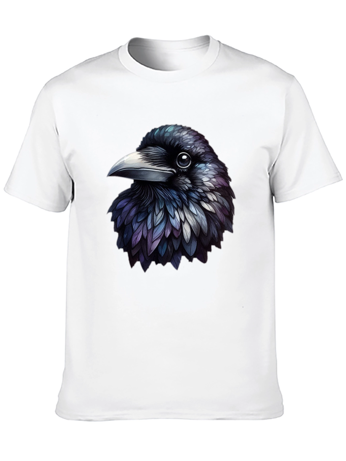 Black Raven Graphic Tee - Unique Bird Design view 10