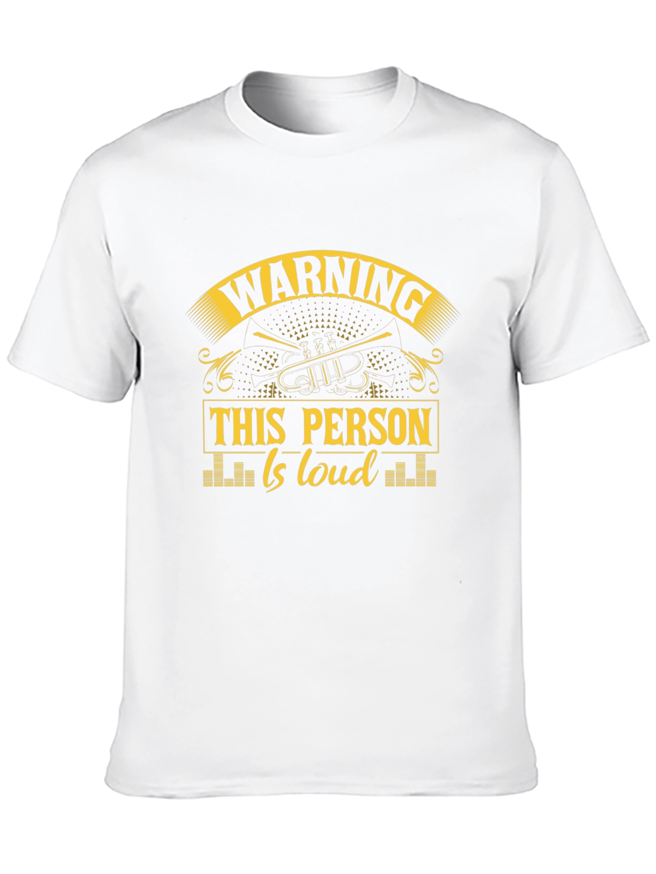 Black Warning This Person Is Loud T-Shirt view 10
