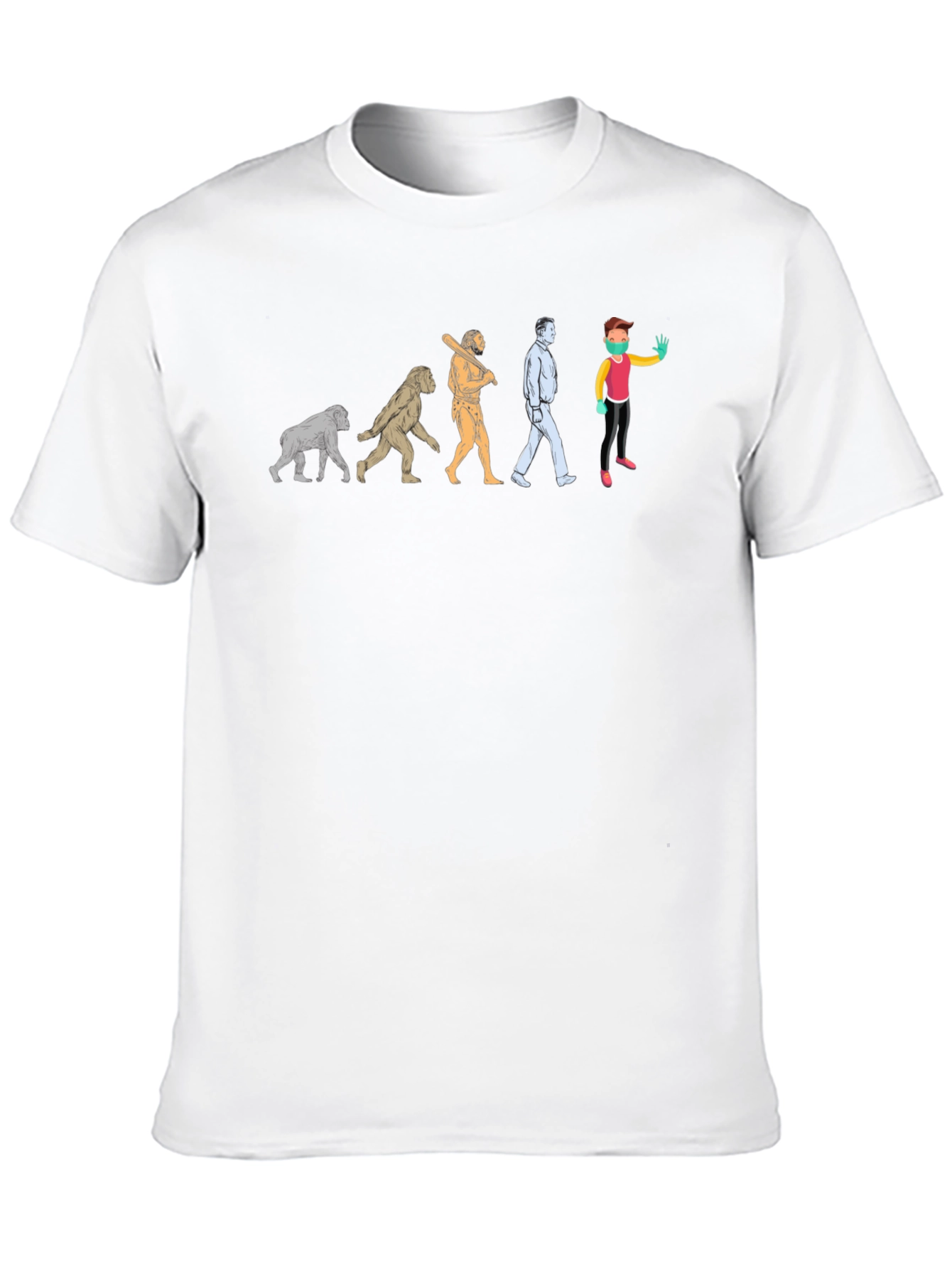 Black Evolution T-Shirt - Funny Novelty Tee view 10