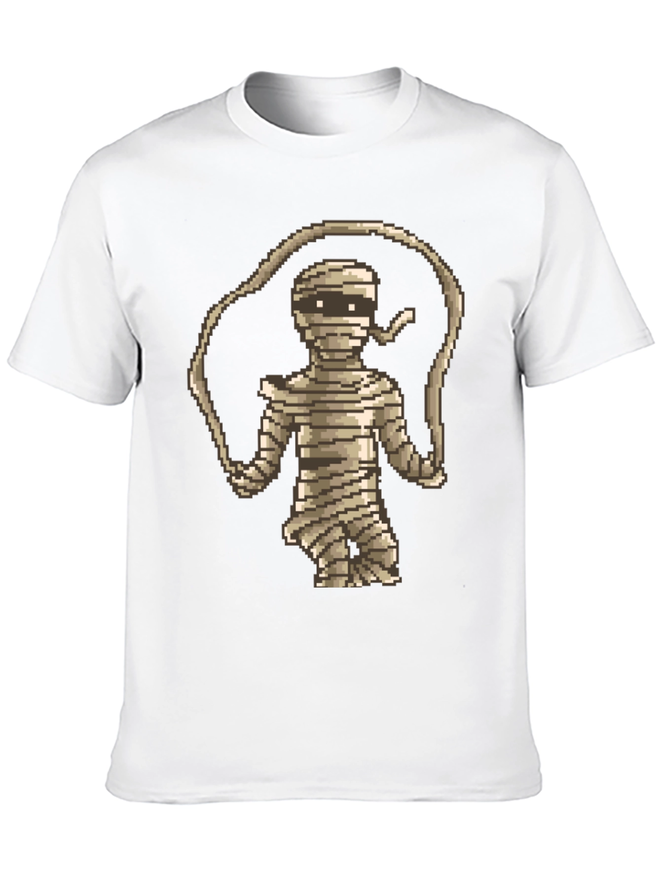 Black Pixel Mummy T-Shirt - Retro Gaming Style view 10