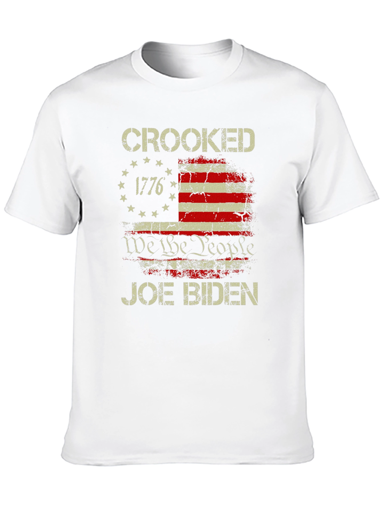Black Crooked Joe Biden Graphic T-Shirt view 10