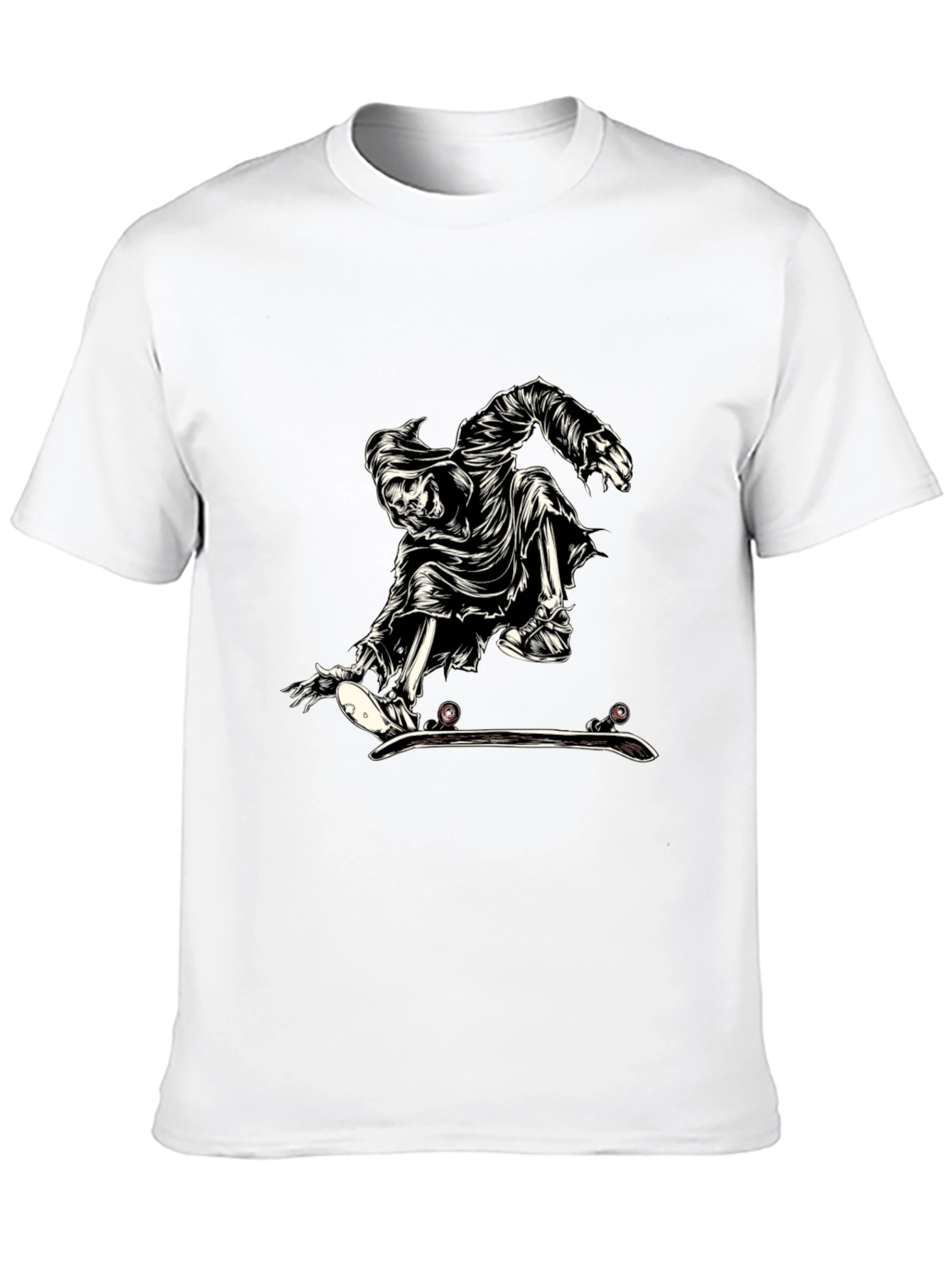 Black Grim Reaper Skate T-Shirt - Black view 10