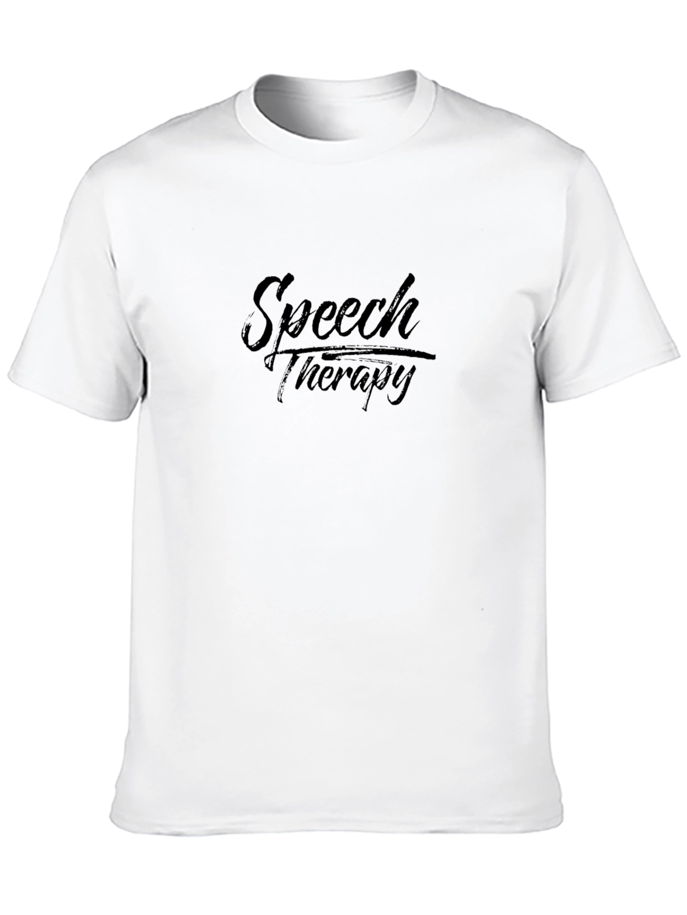 Black Speech Therapy T-Shirt - Black, Comfortable Fit view 10