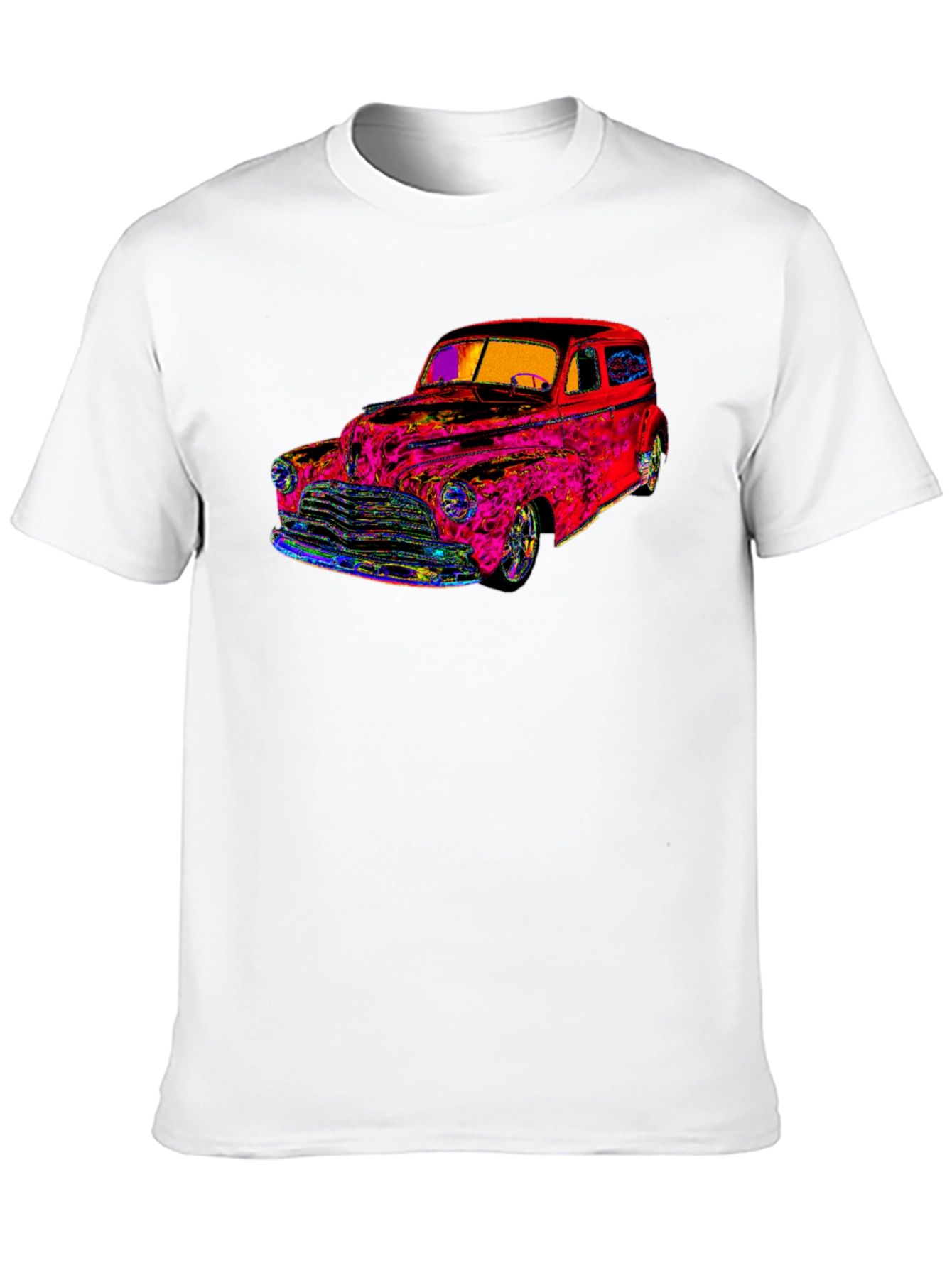 Black Vibrant Classic Car Graphic Tee - Stylish & Unique view 10