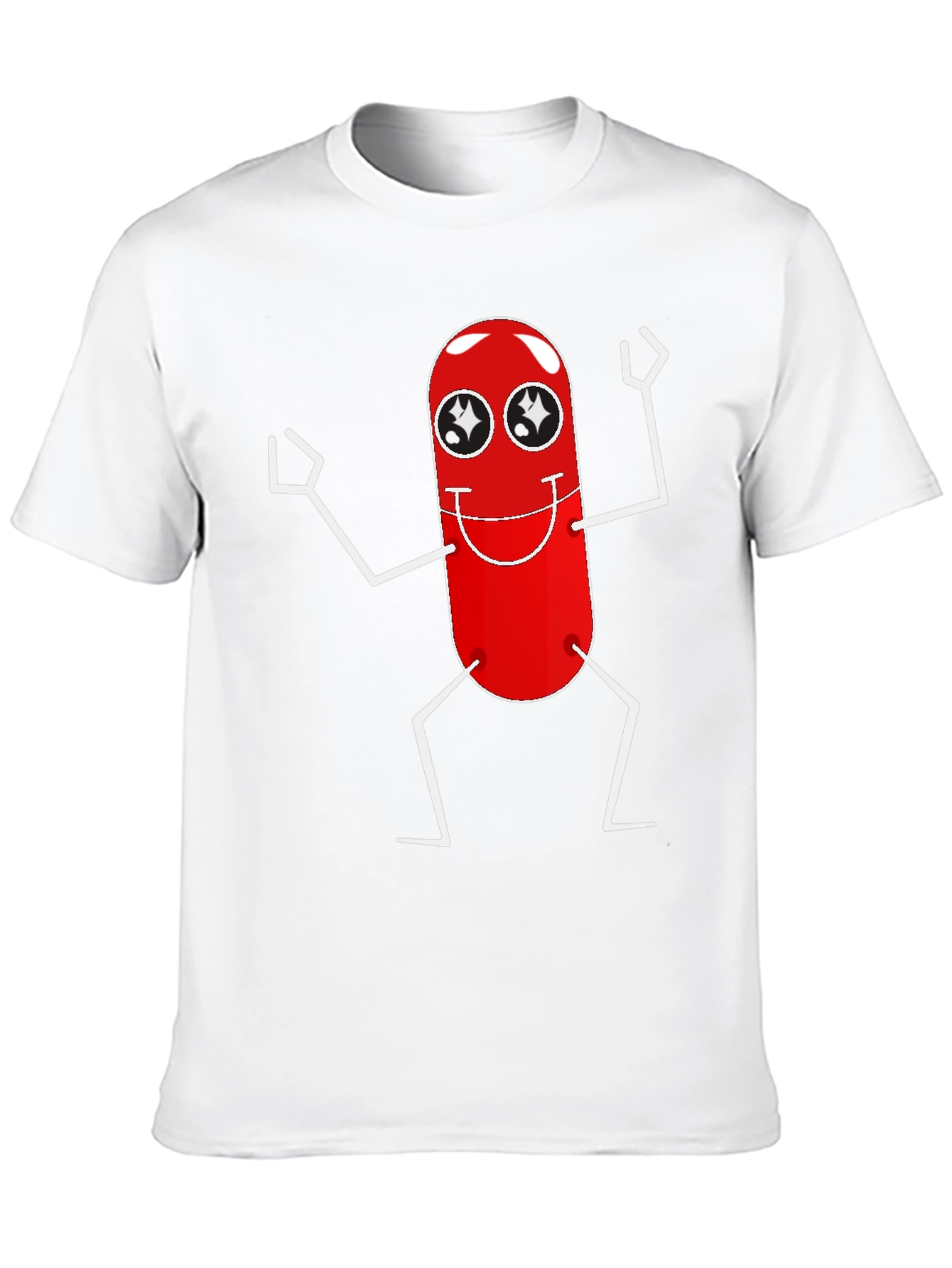 Black Cartoon Pill T-Shirt view 10