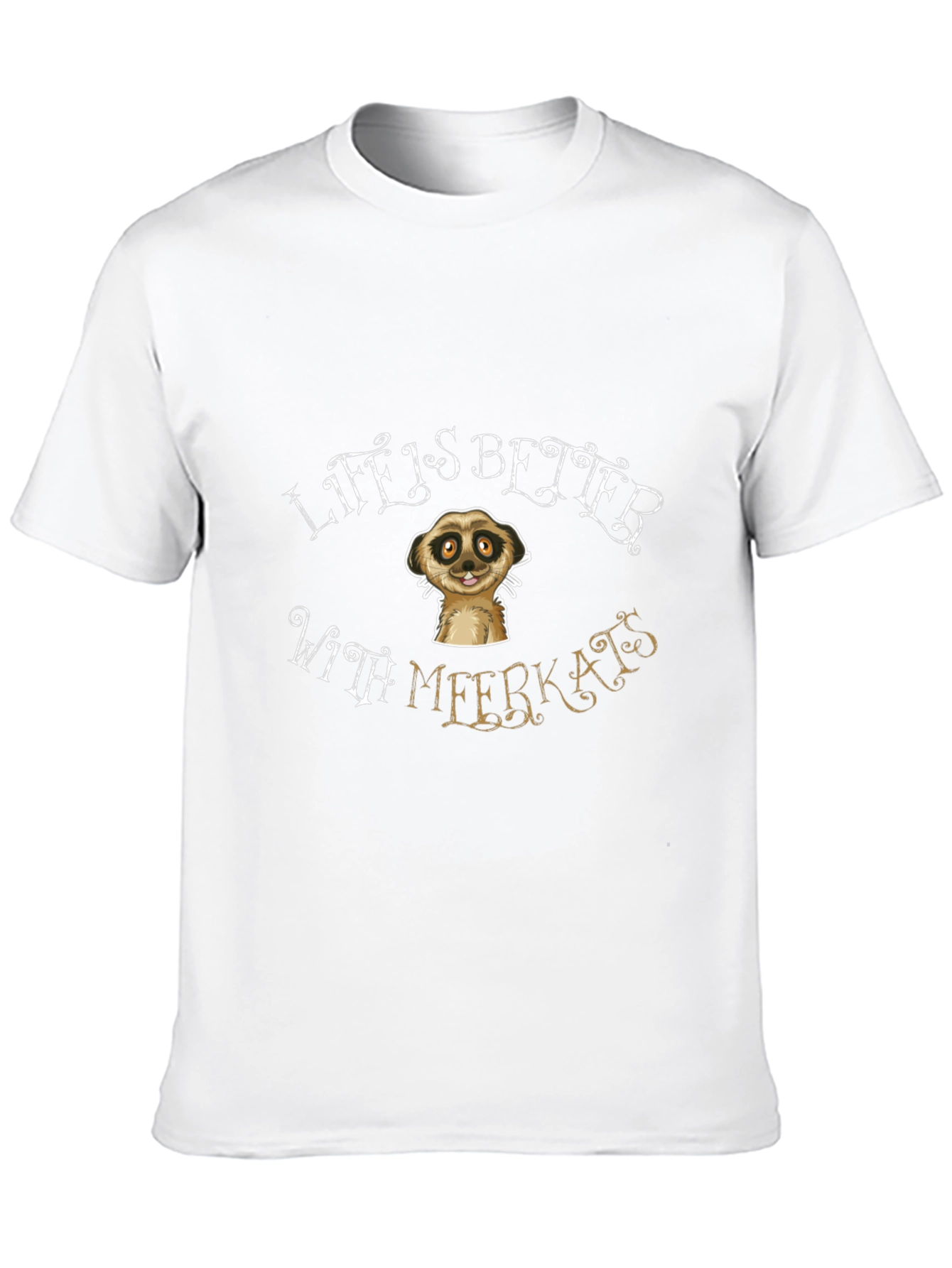 Black Life is Better With Meerkats Black T-Shirt view 10