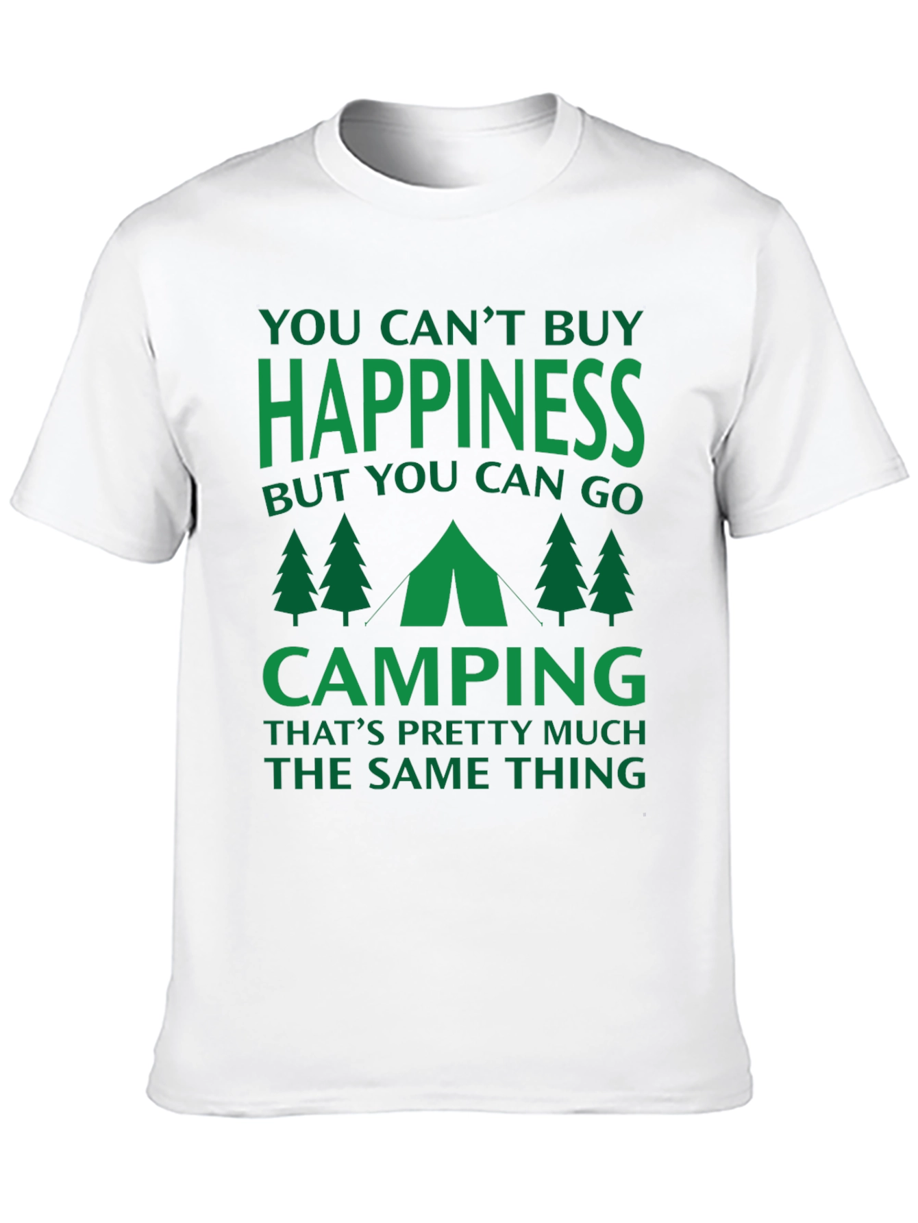 Black Camping Happiness Graphic Tee view 10