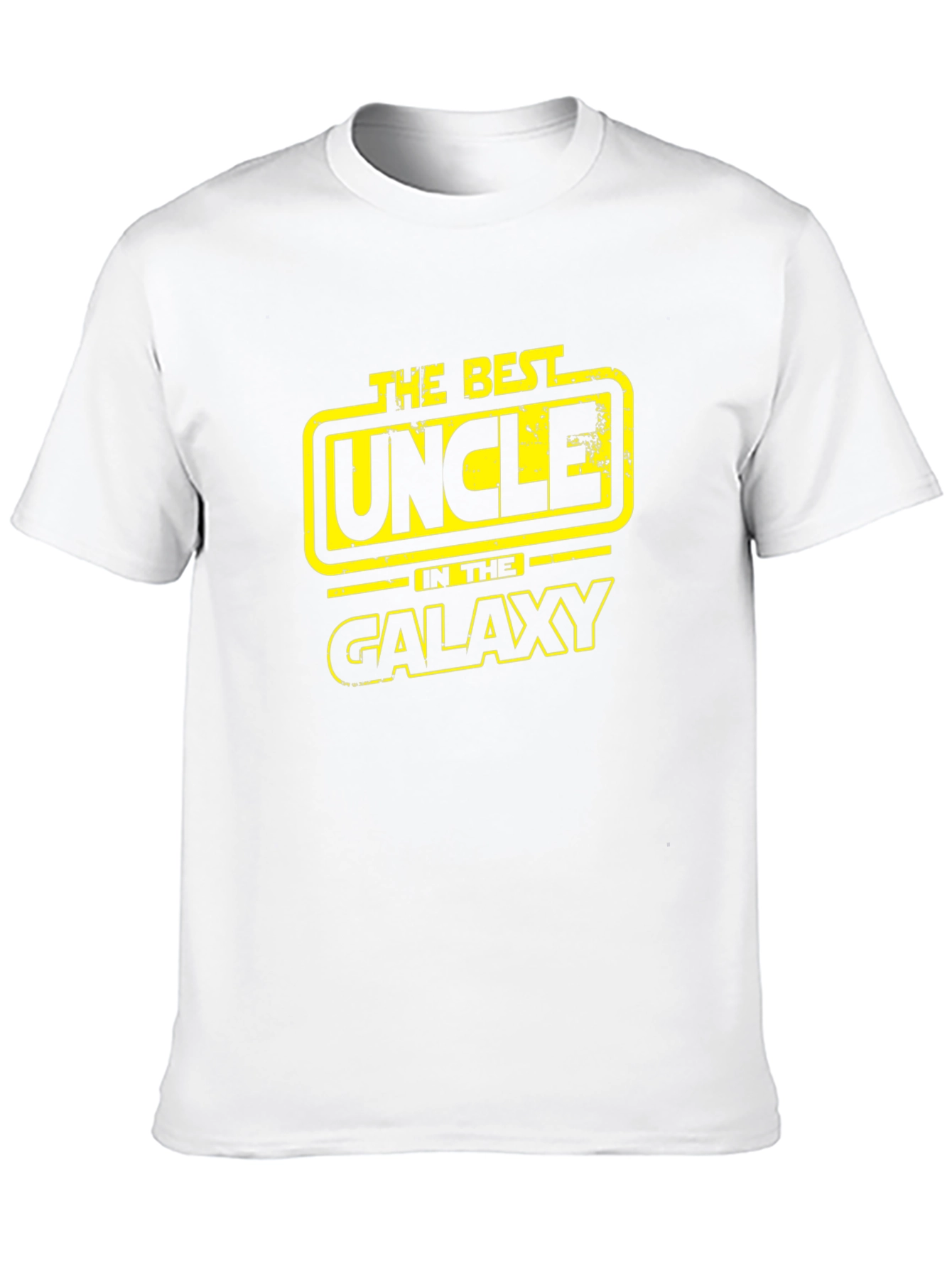 Black Best Uncle in the Galaxy Black T-Shirt view 10