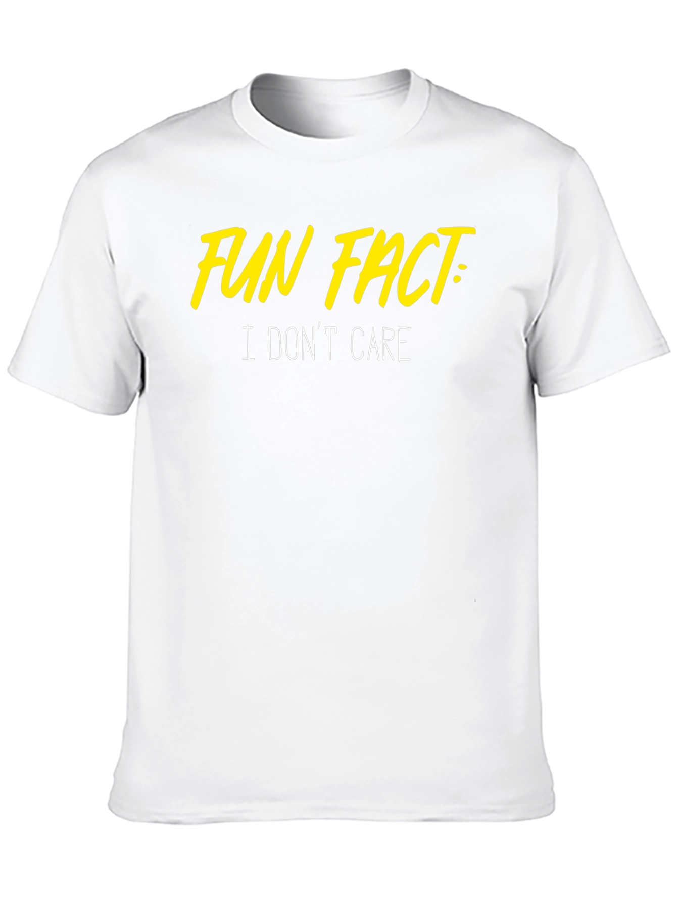Black Fun Fact: I Don't Care T-Shirt view 10