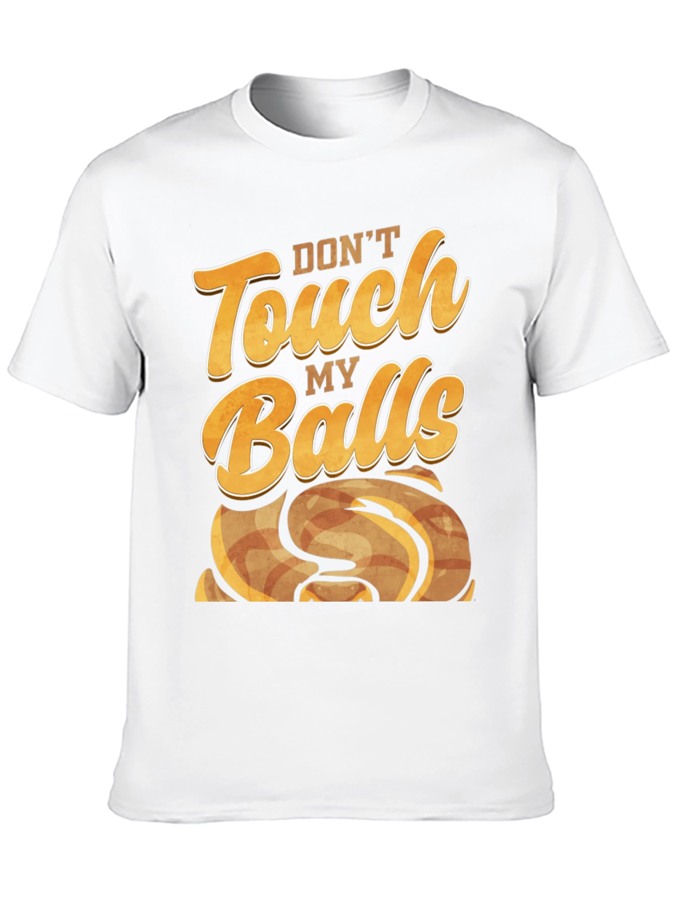 Black Don't Touch My Balls - Novelty Graphic T-Shirt view 10