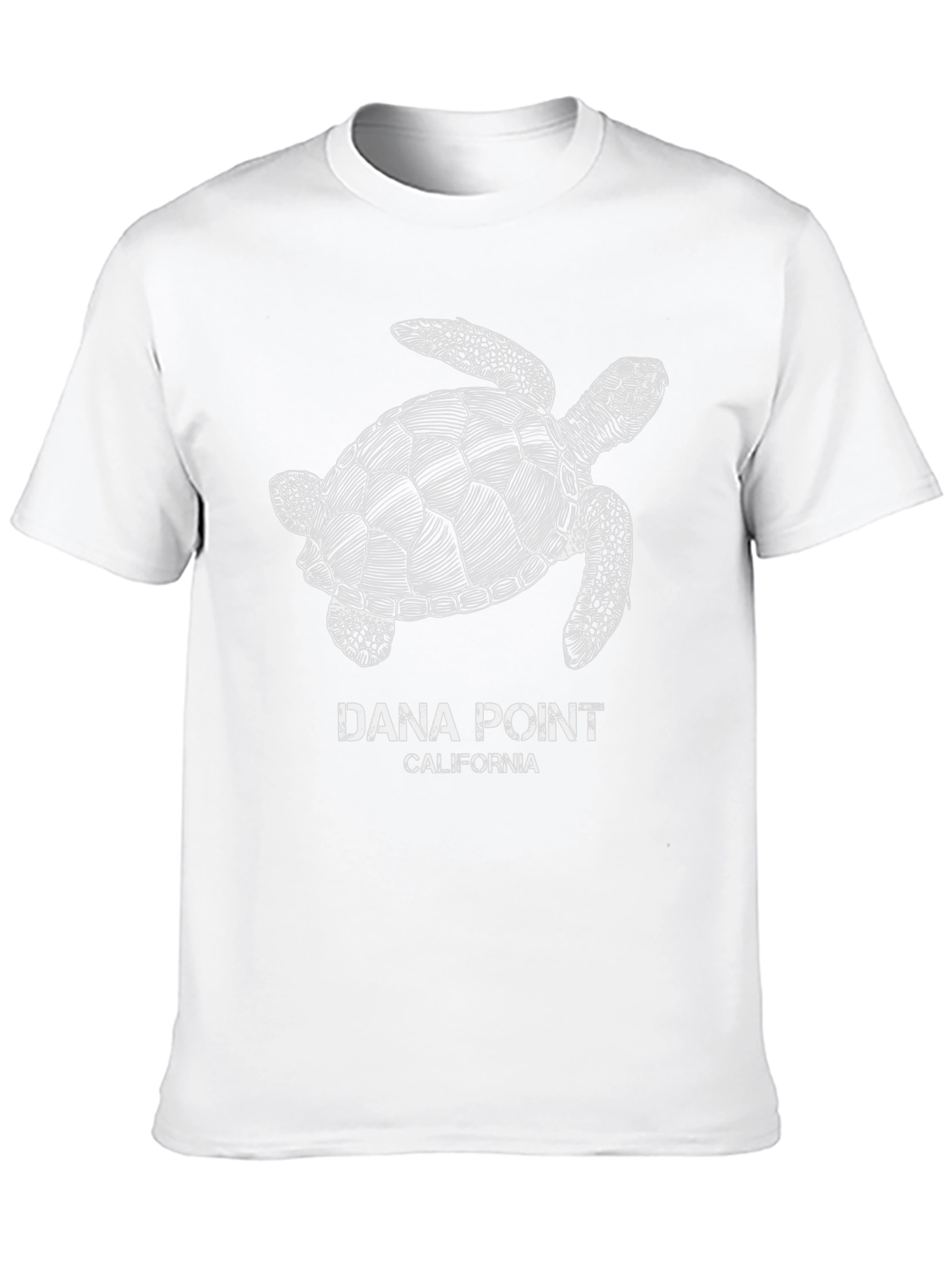 Black Dana Point California Sea Turtle Graphic T-Shirt view 10