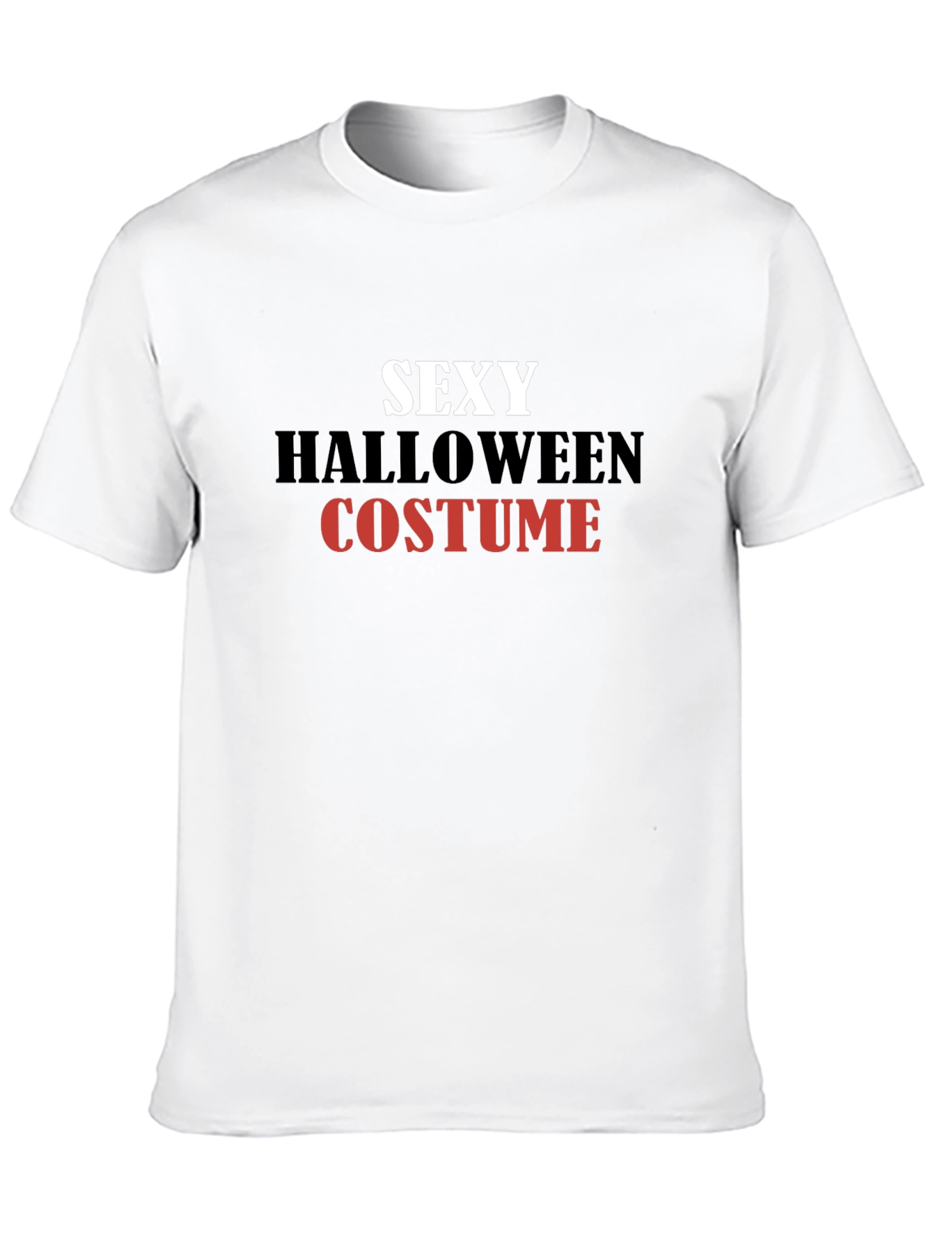 Black Sexy Halloween Costume Graphic T-Shirt view 10