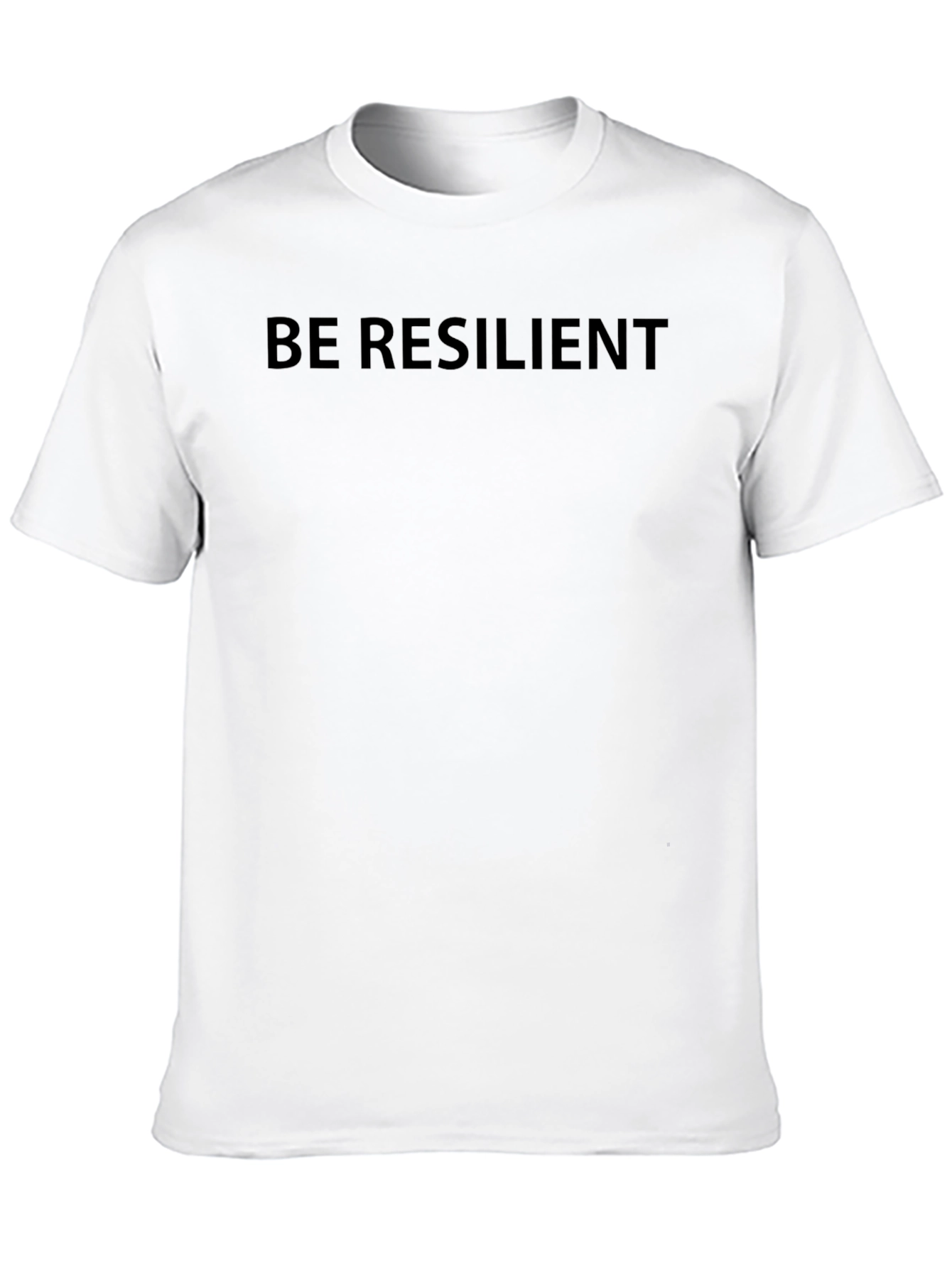 Black Be Resilient Black T-Shirt - Motivational Tee view 10