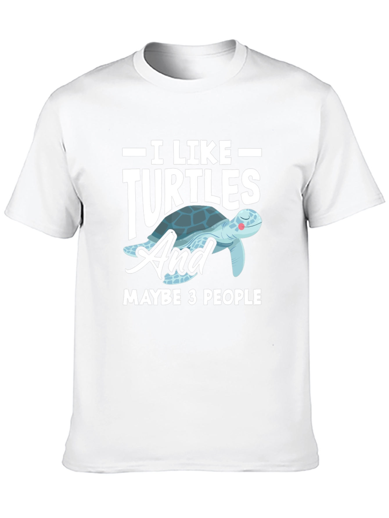 Black I Like Turtles Graphic T-Shirt view 10
