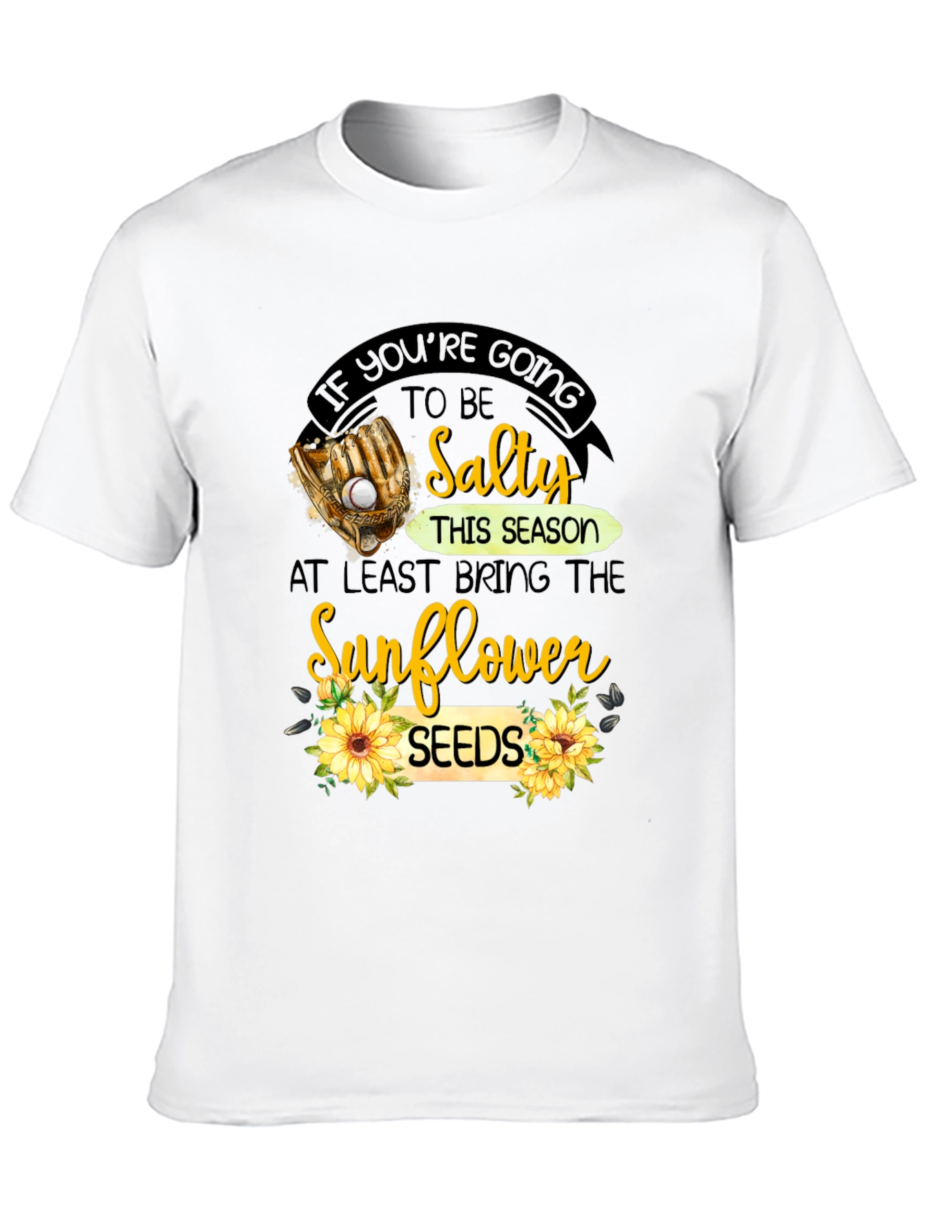 Black Salty Sunflower Seeds Graphic T-Shirt view 10
