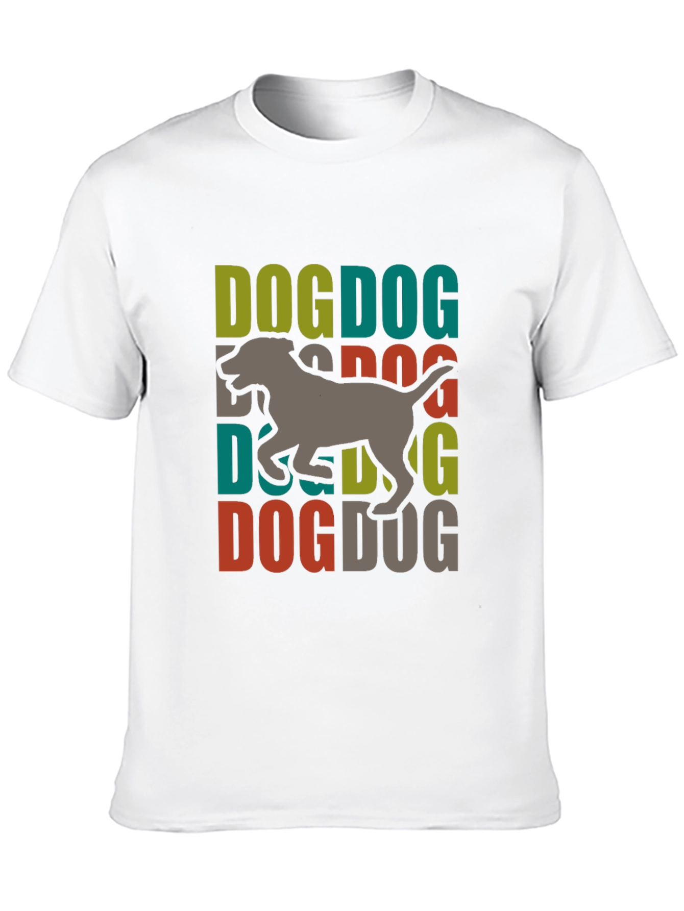 Black Dog Graphic Print Tee - Trendy Dog Lover T-Shirt view 10