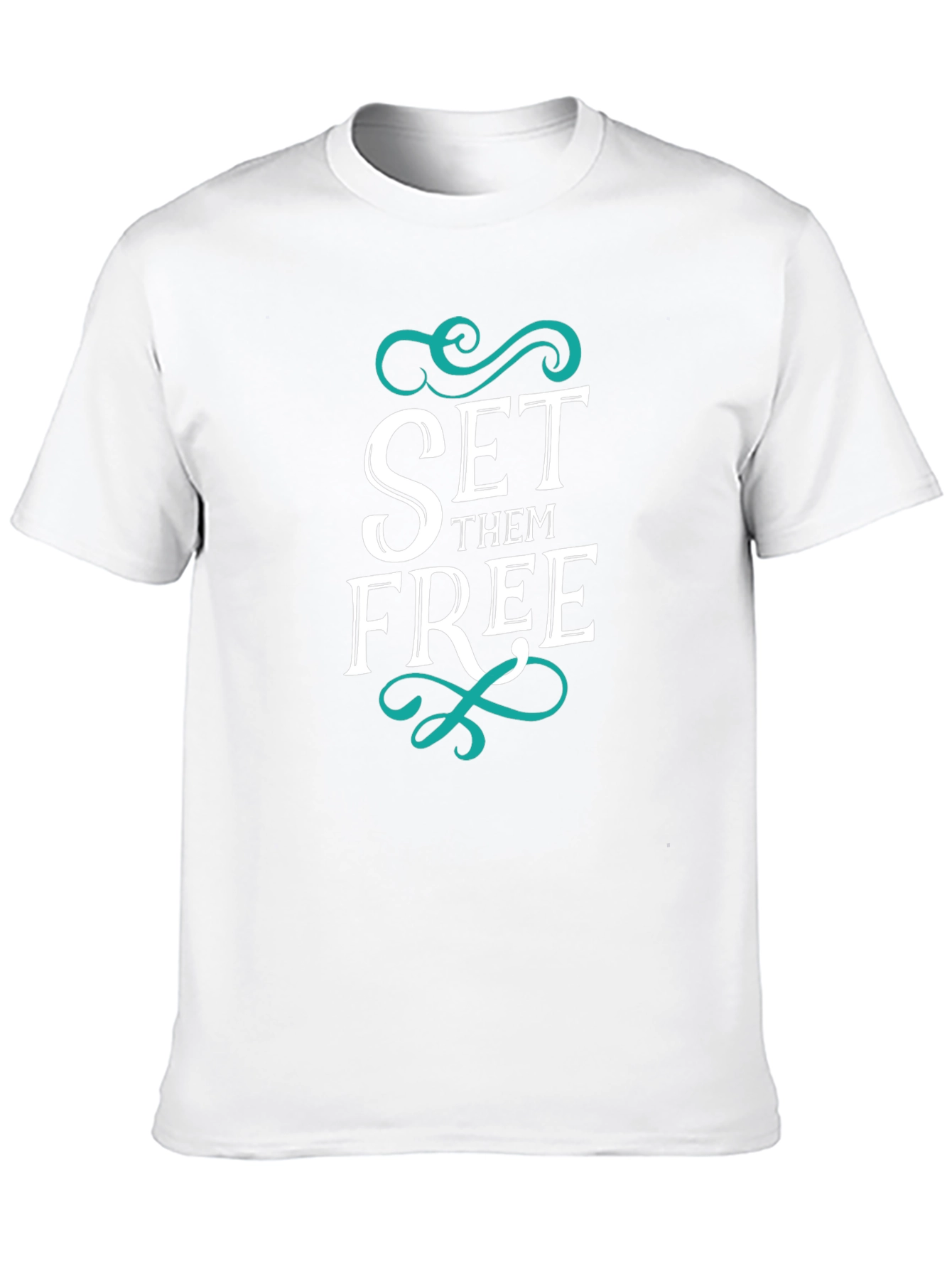 Black Set Them Free Graphic Tee view 10