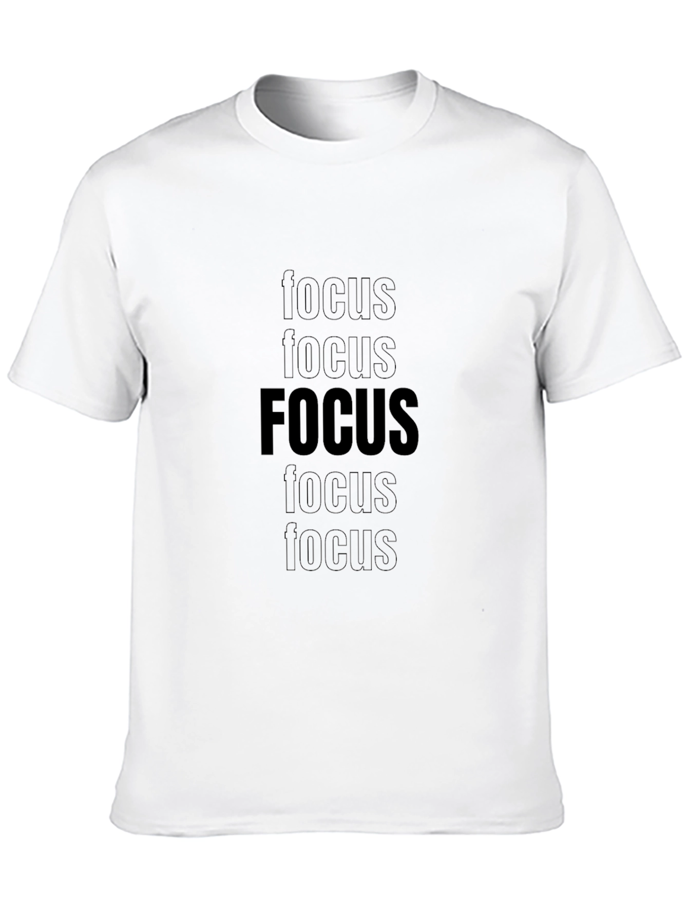 Black Focus Graphic Black Tee view 10